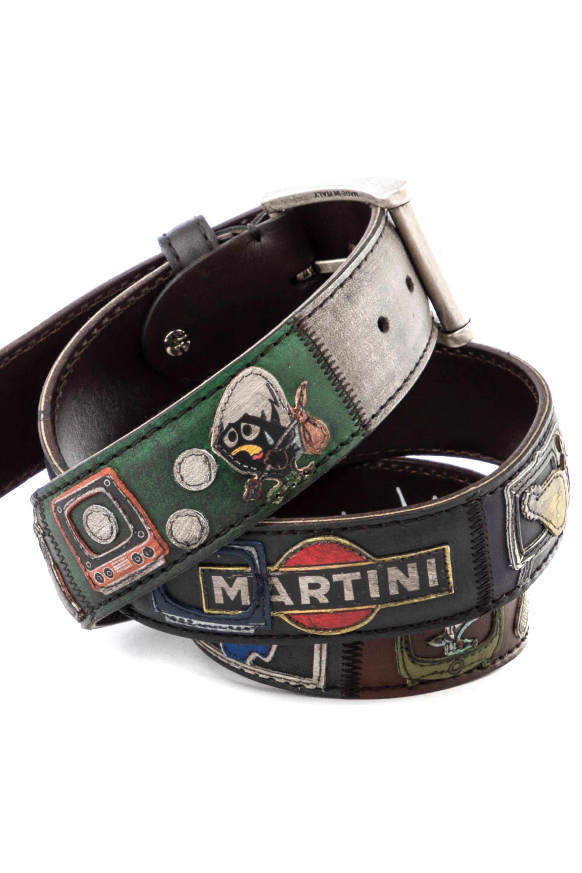 Artigianato Italiano Cintura artigianale in pelle "Carosella" CAROSELLA MLTCLR 