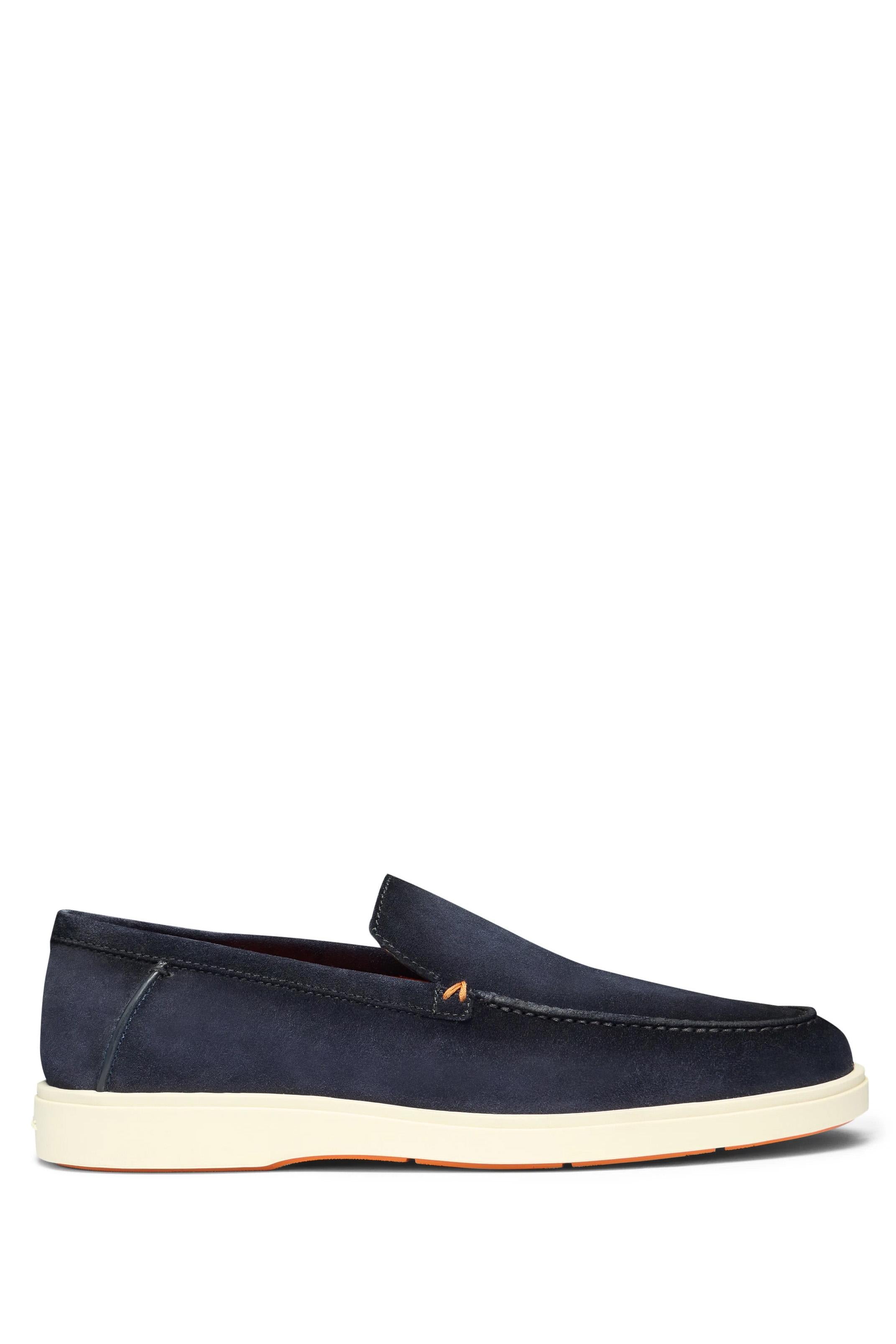 Santoni Slip on in camoscio fondo gomma MGDT17824TICBGEX/3 U60 
