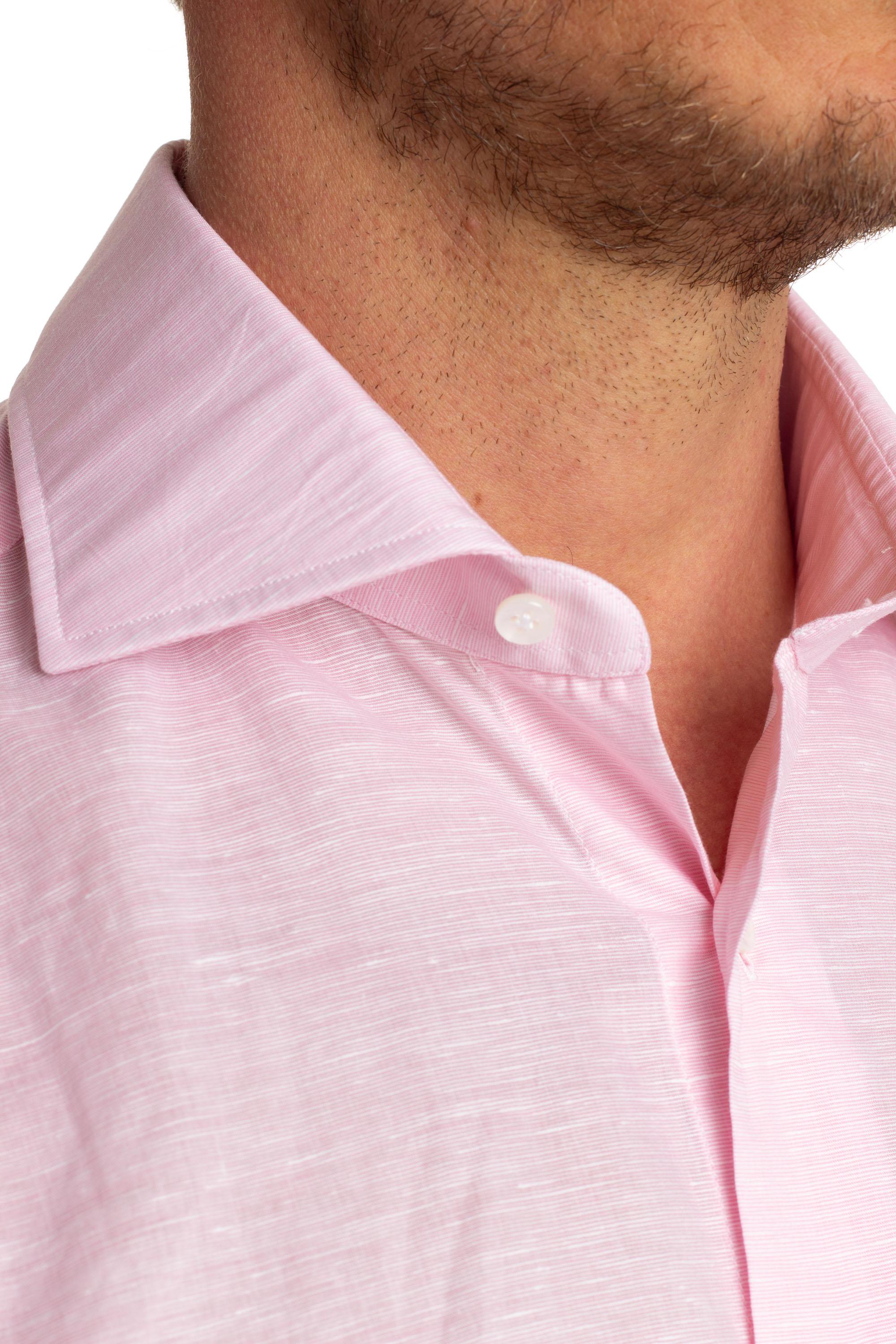 Camicia in cotone-lino linea Culto K1U13P0140038.U 0004 Barba 