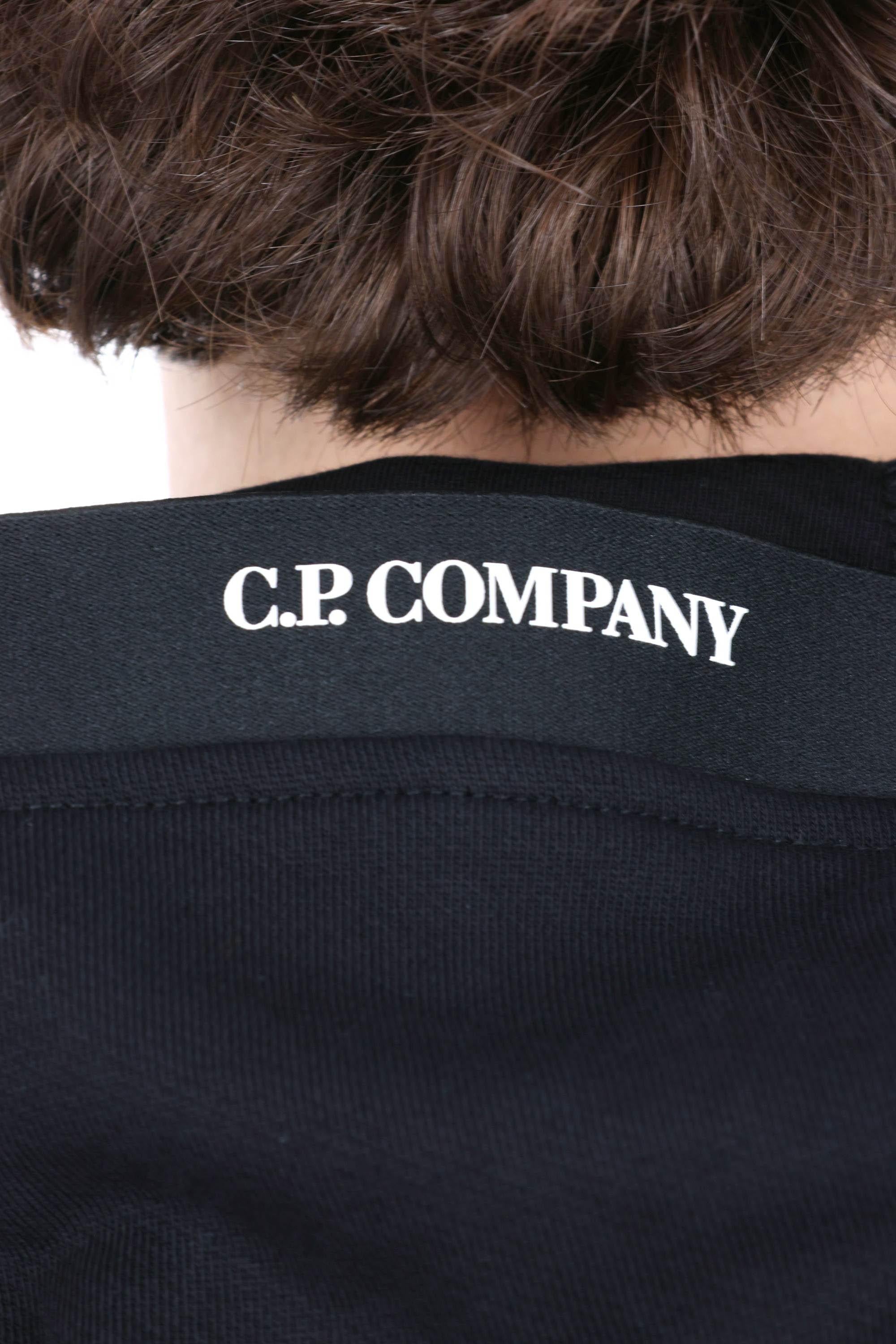 CP Company Felpa con cappuccio in cotone diagonale RCCMSS714A-005086W/2 999 