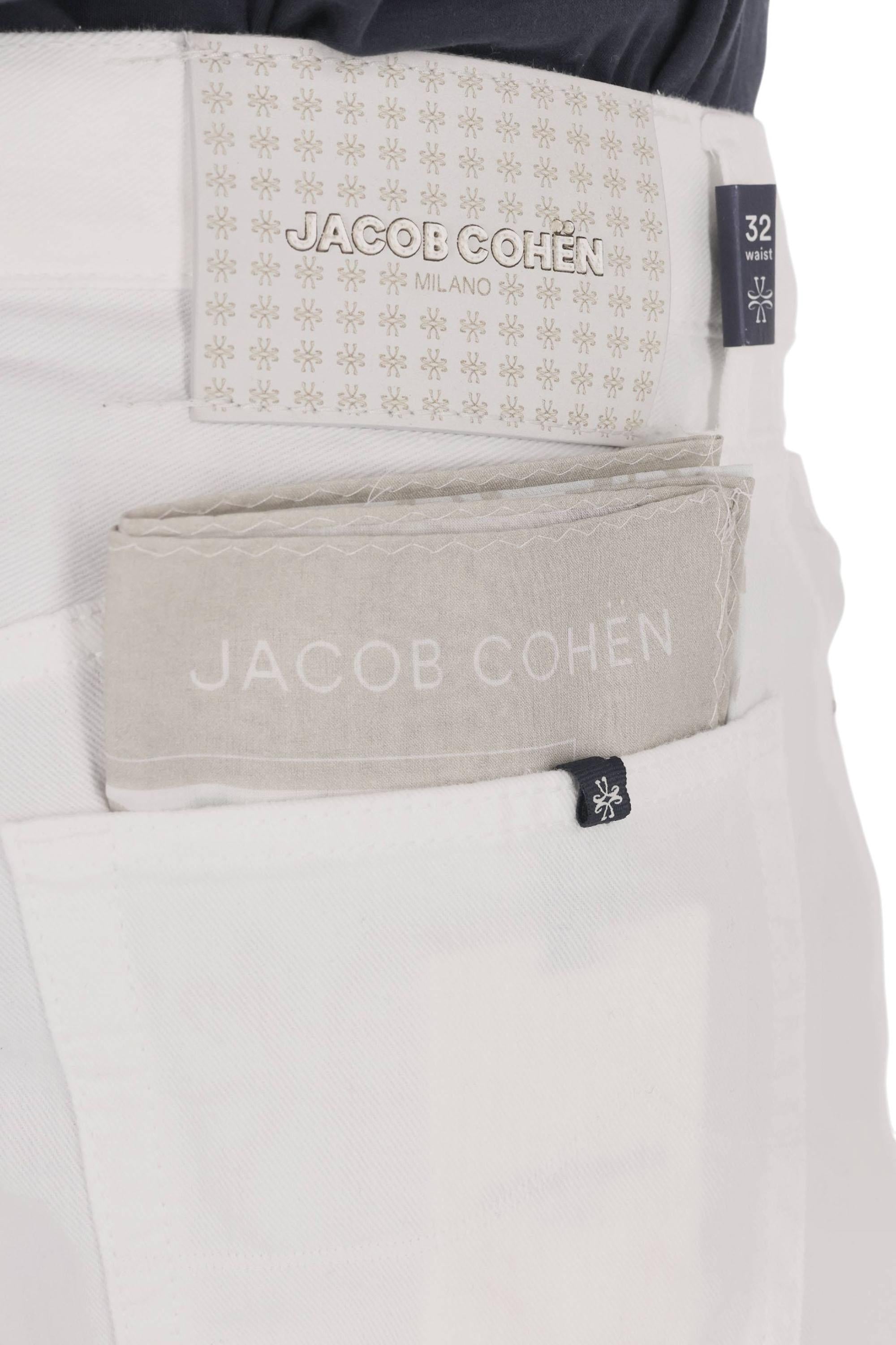 Jacob Cohen Jeans in puro cotone etichetta pelle Edo fit QE031-036-T864A A00 