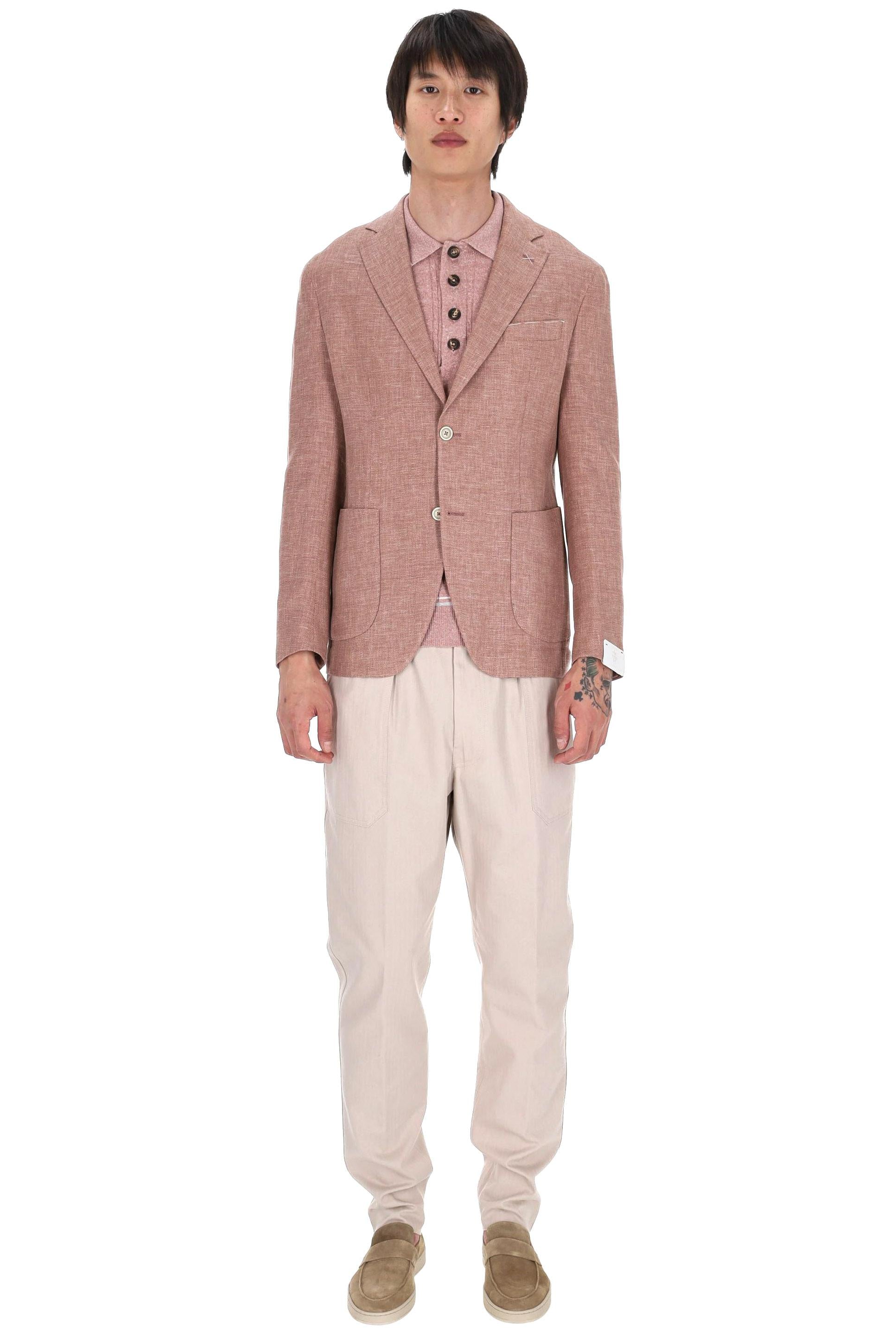 Eleventy Giacca in lino-lana-seta Zegna cross-ply M75GIAC12 TES0K024 99 