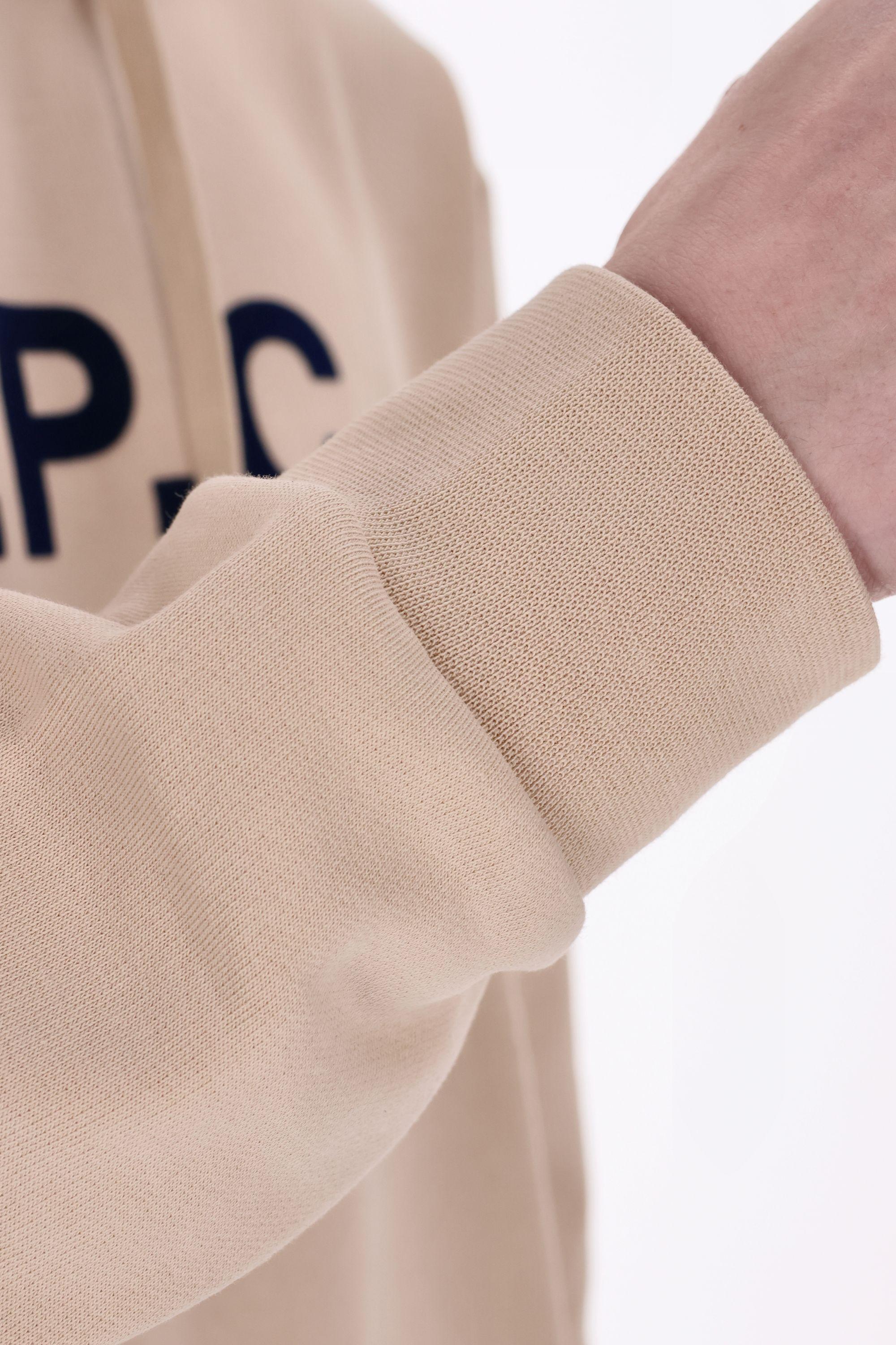 A.P.C. Felpa in cotone con logo centrale COHBN-M27908 TBI 
