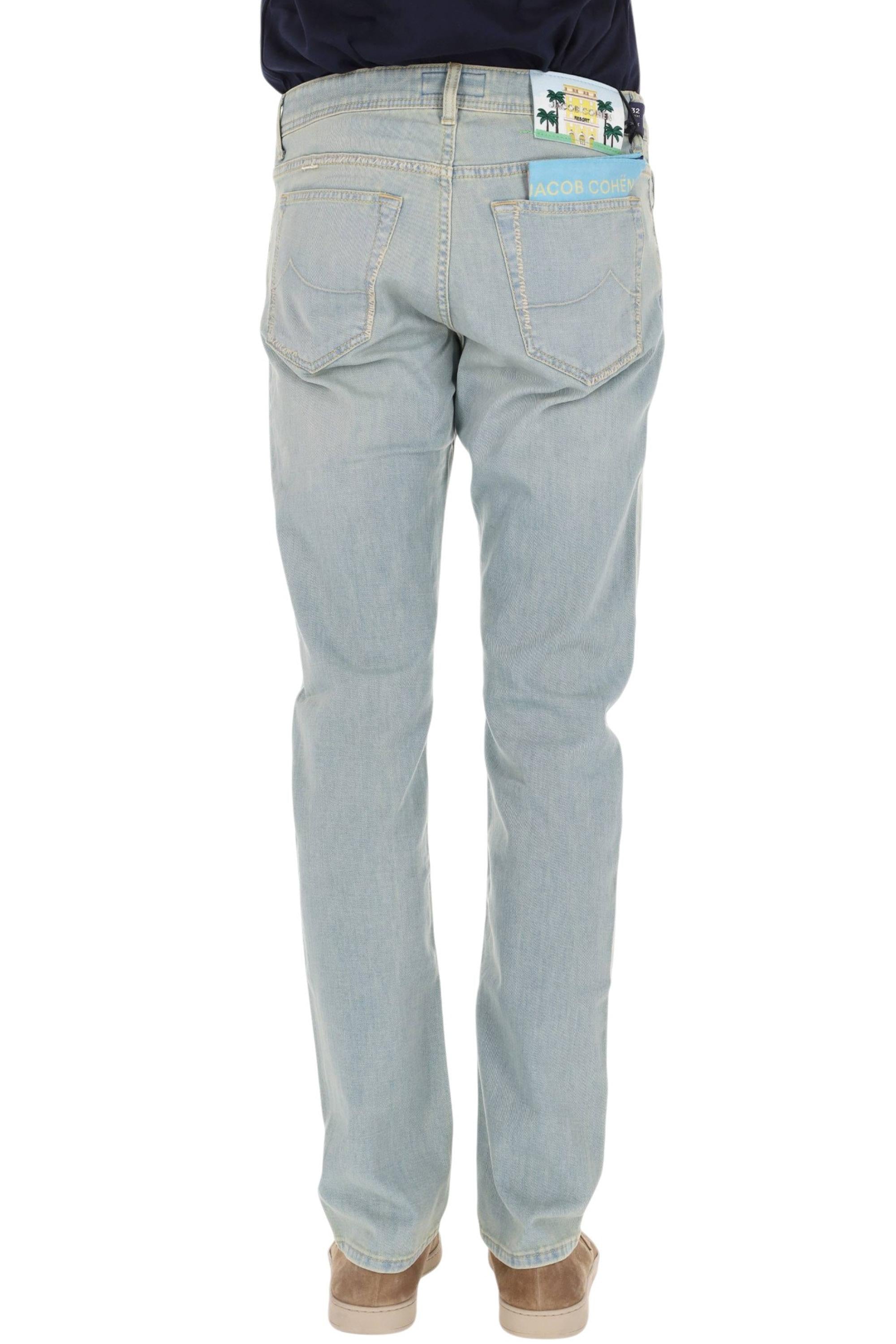 Jacob Cohen Jeans sabbiato in cotone comfort Nick fit linea Resort QR004-R02-S2851 300D 