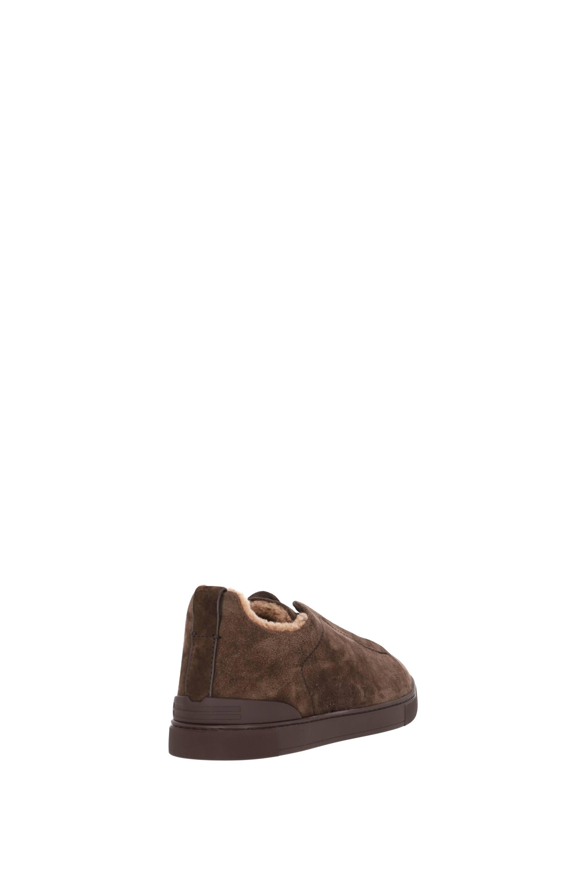Zegna Sneaker Triple Stitch con interno in montone LHNLA S5723Z TDM 