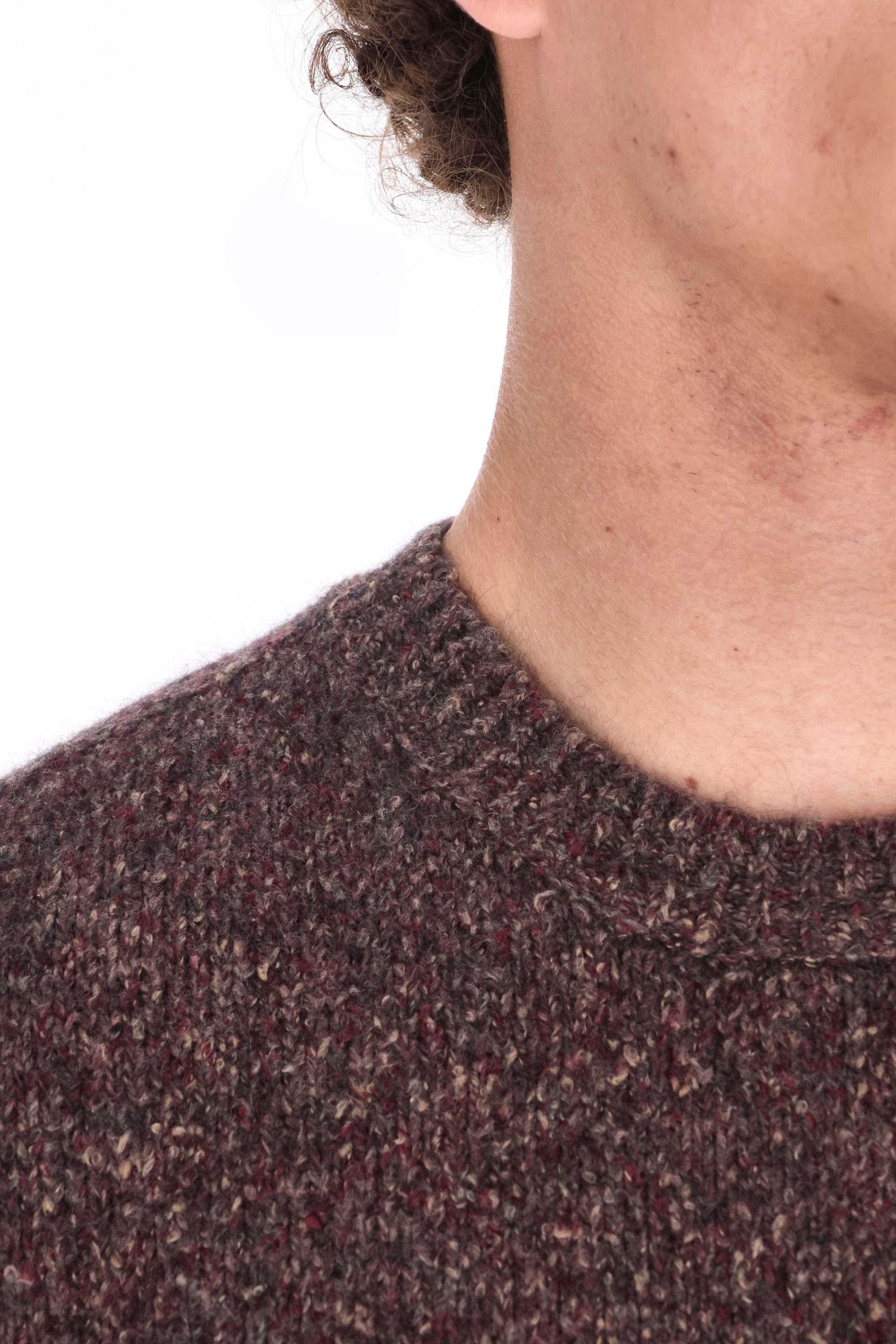 Roberto Collina Maglia girocollo sale e pepe in lana-alpaca 3M43001 M4336 