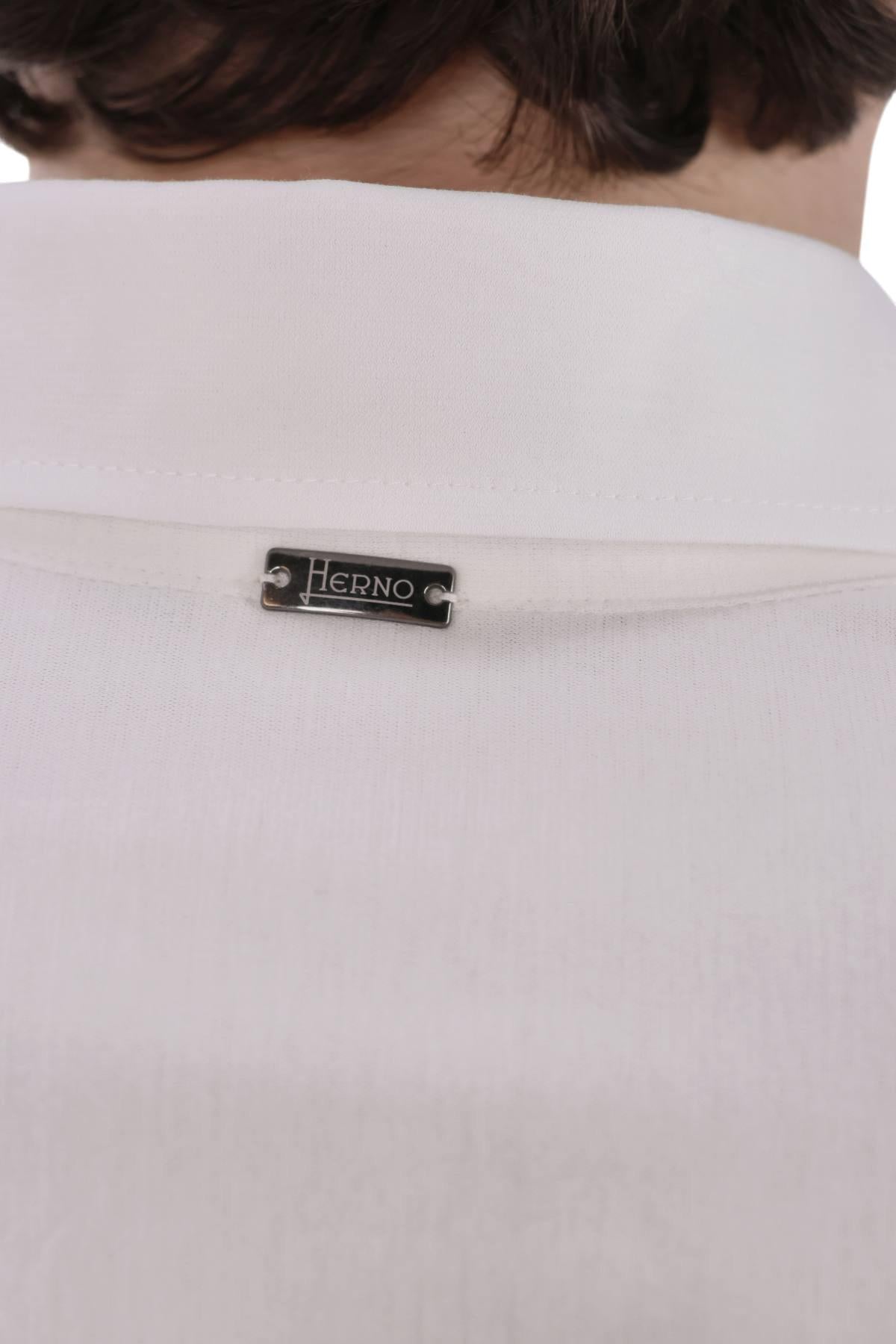 Herno Camicia in crepe di cotone button down JPL00149U 1000 