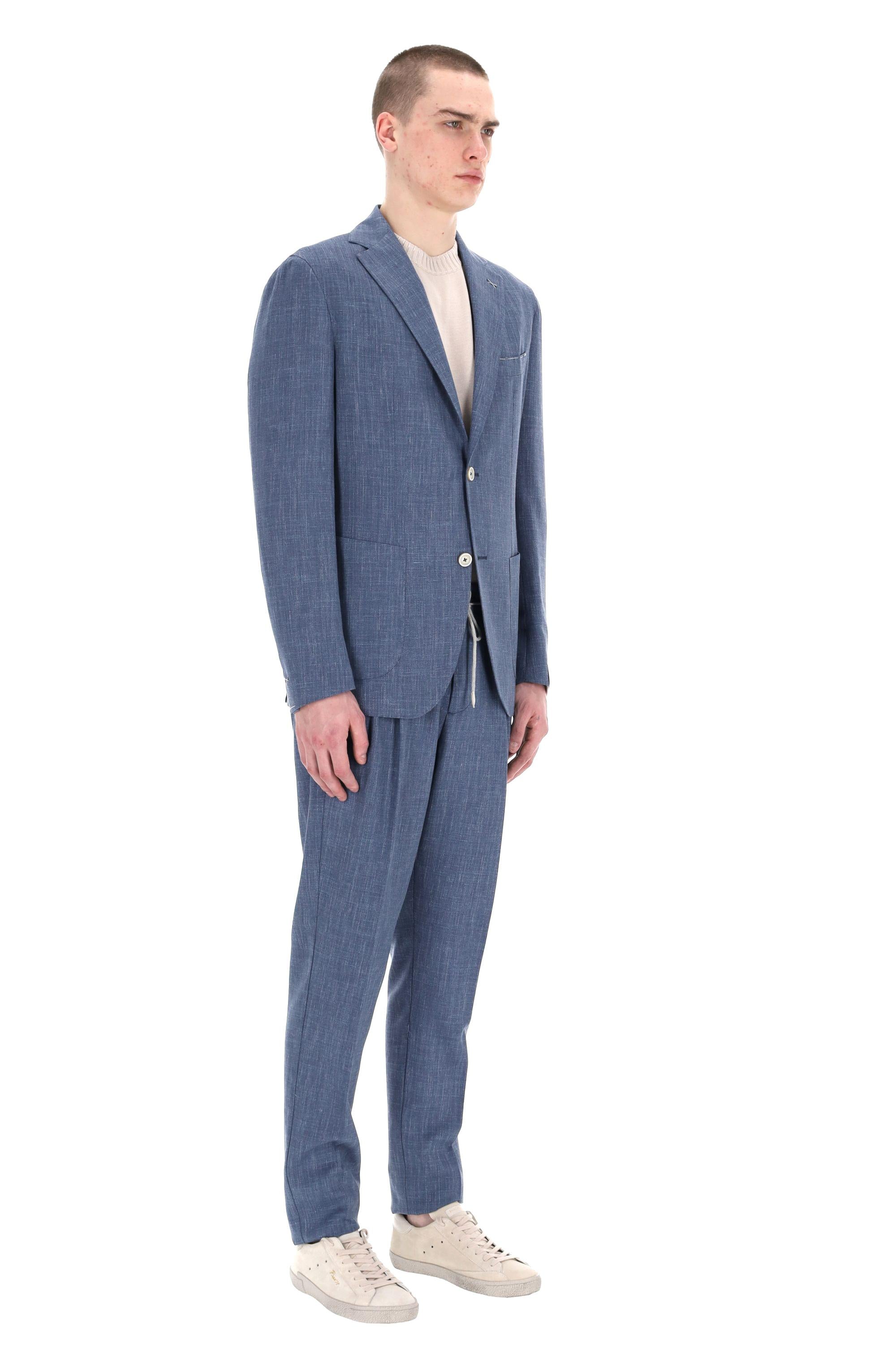Abito sartoriale tessuto Loro Piana Summertime K75ABUC10 TES0I045 08N Eleventy 