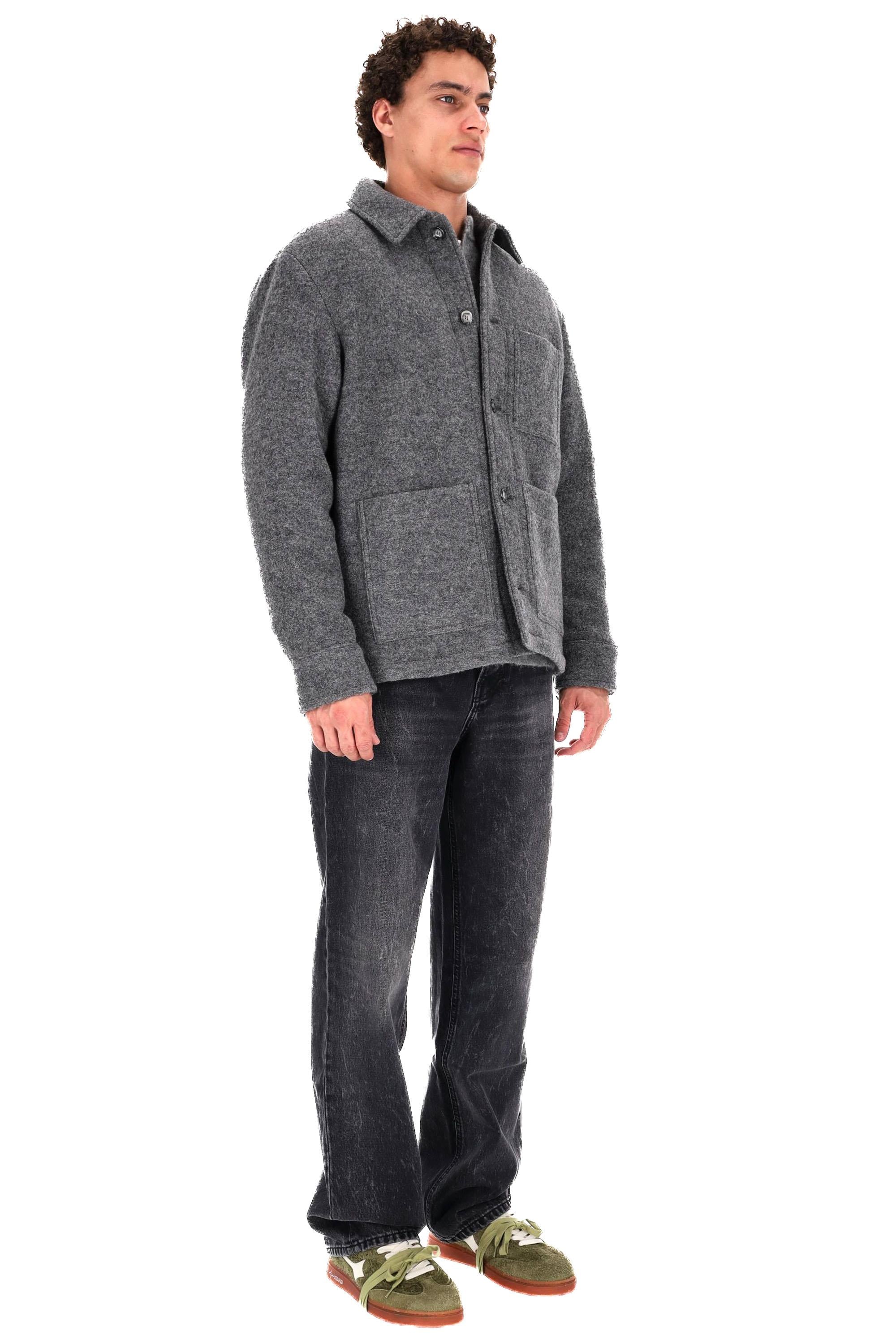 A.P.C. Work jacket in pura lana WVBEH-H32029 PLA-GRIS CHINE 