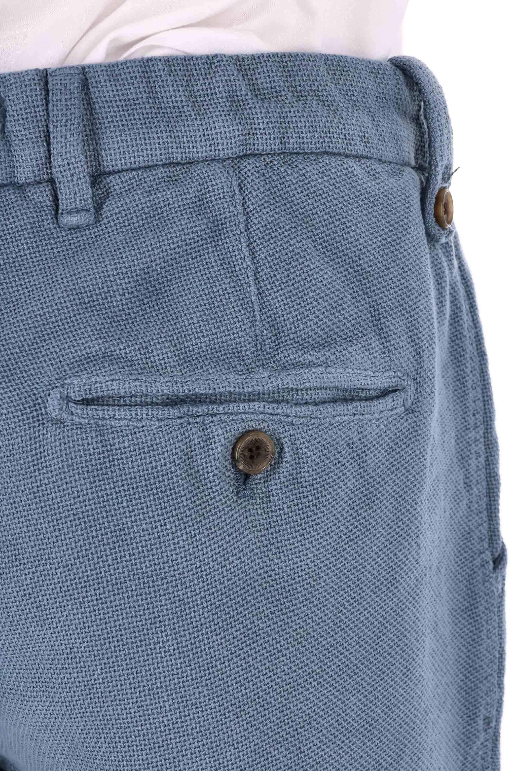 Bermuda tramato in cotone e lino 25M74B 87 05 Myths 
