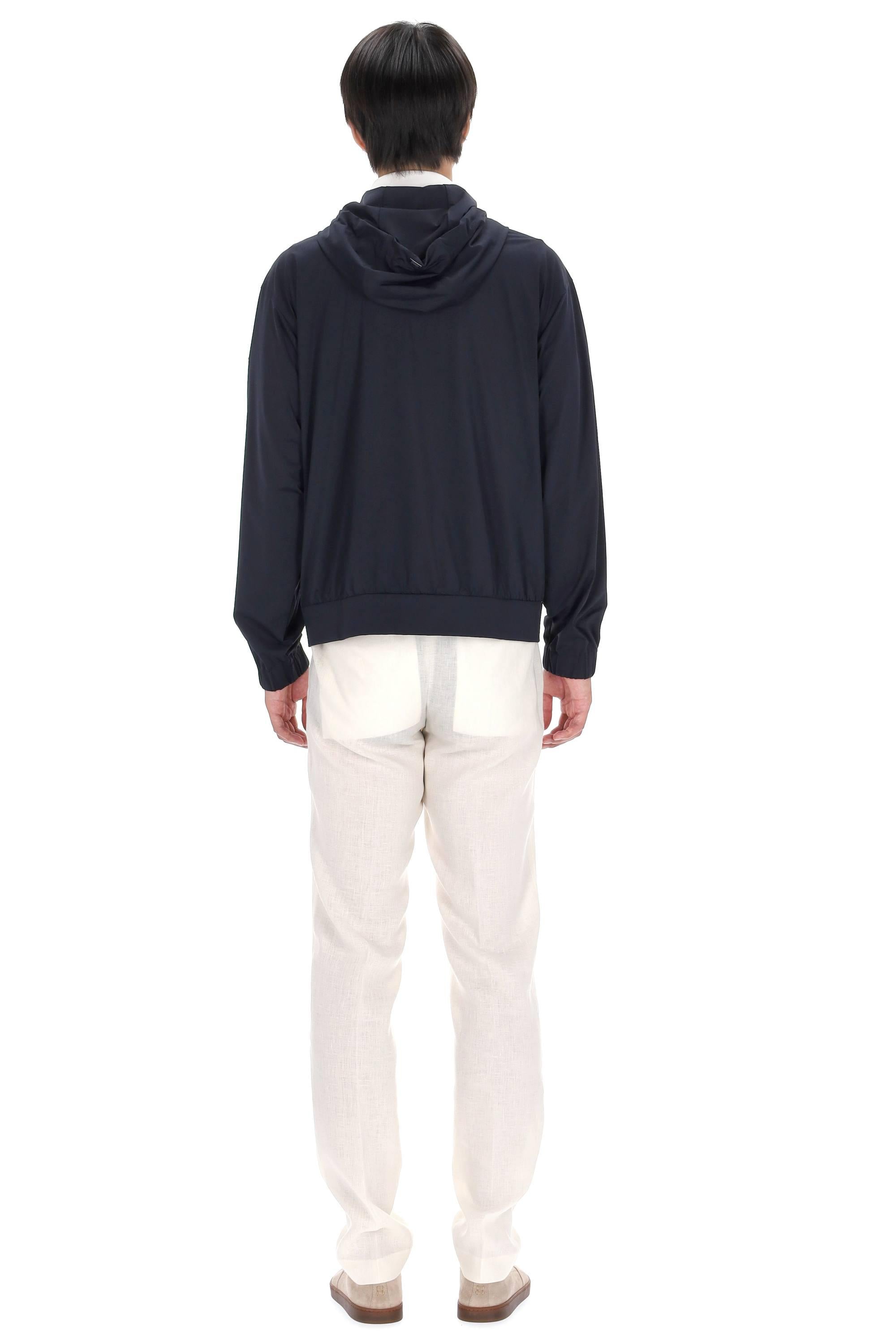 Herno Giubbino-felpa con cappuccio in nylon superlight JC000053U 9200 