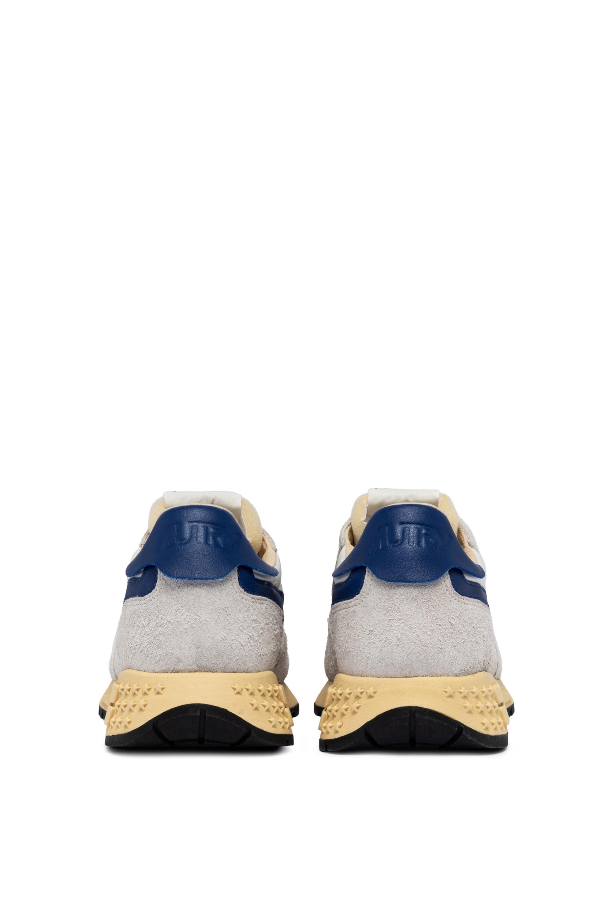 Running Reelwind in nylon e camoscio dettagli blu royal WWLM UT01 WHT/LIMOGES Autry 