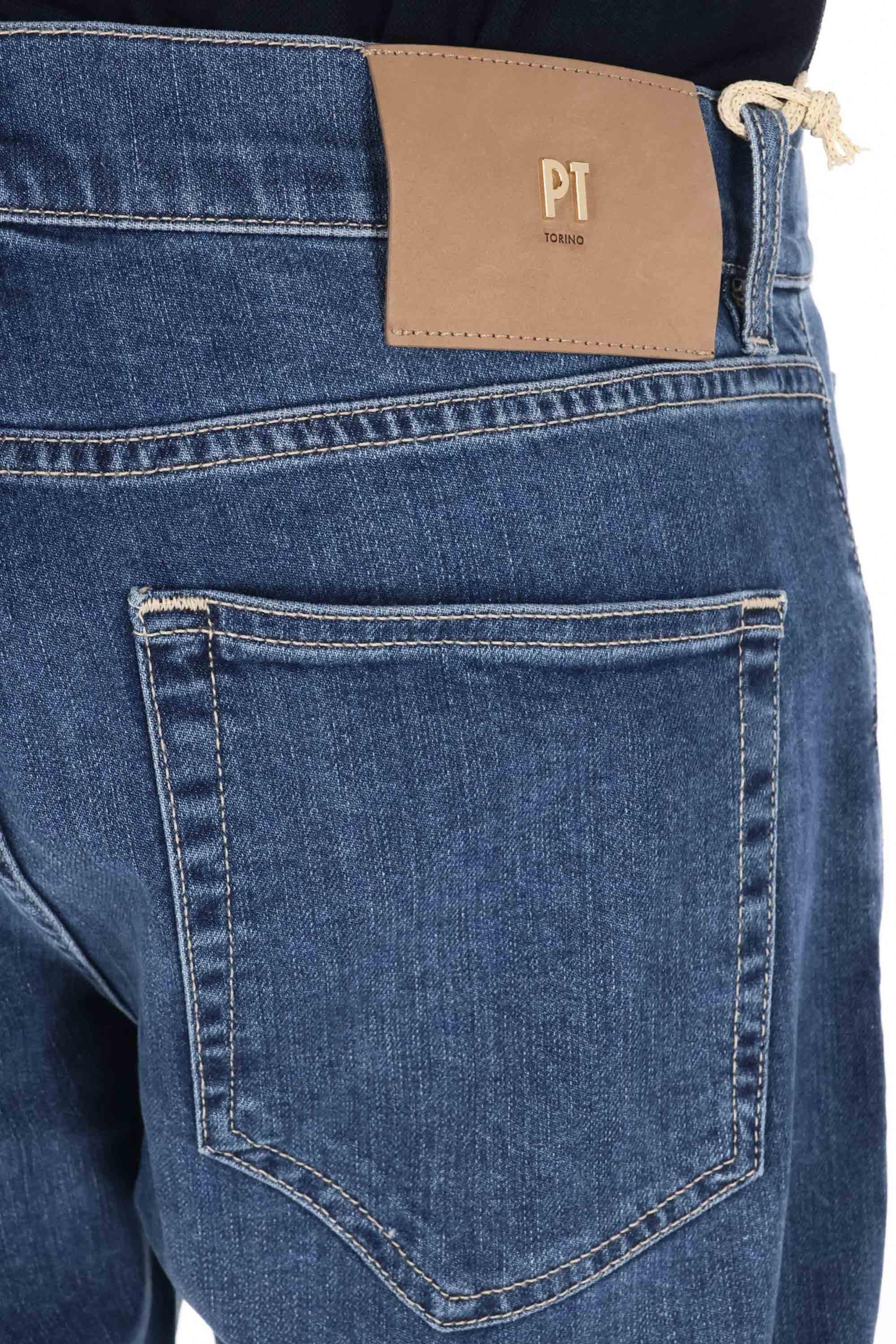 PT Denim Jeans in cotone-modal-seta mod. Breakbeat C5-QP05Z0 CP6110 MC00 