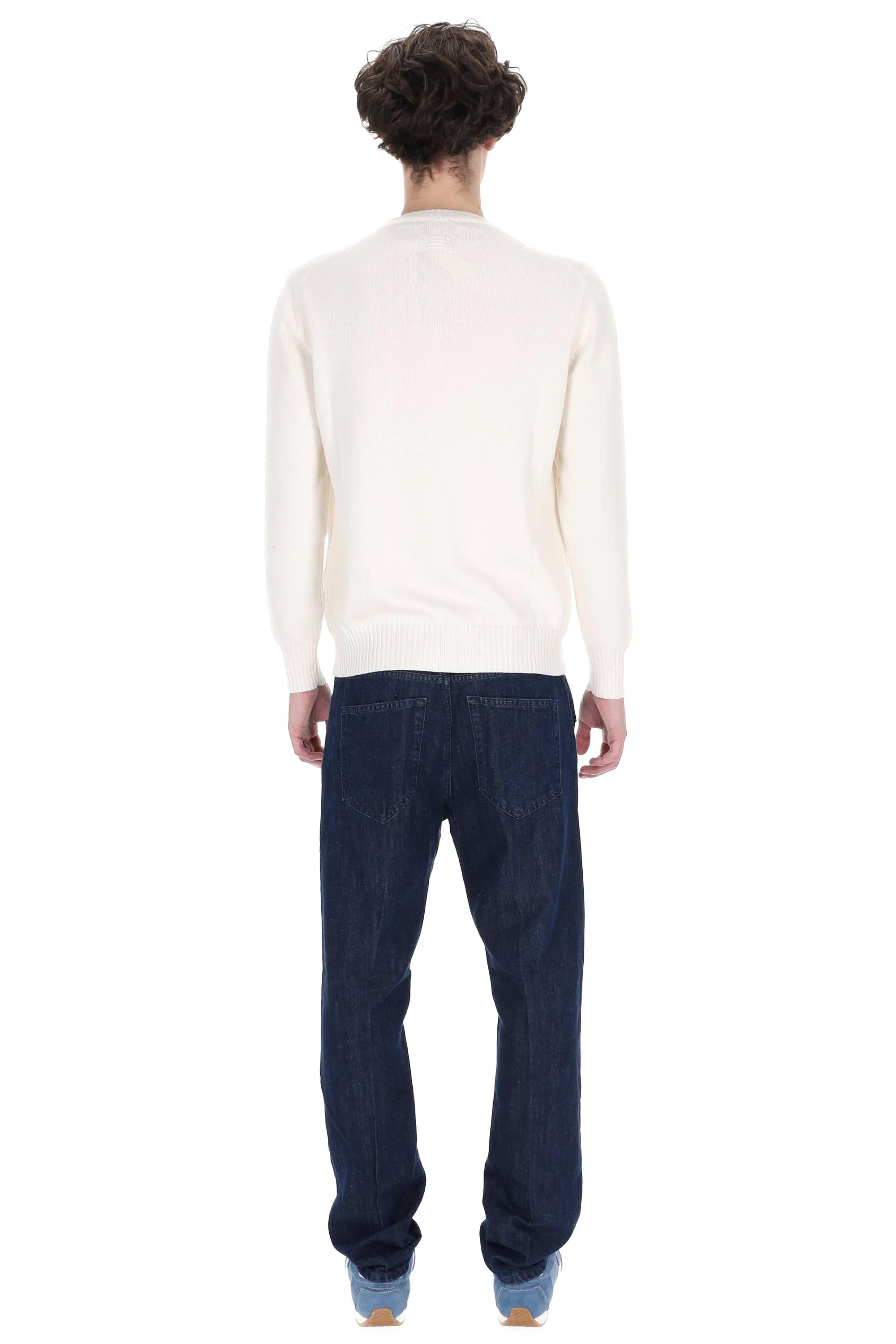 Drumohr Maglia girocollo in cotone finezza 8 D8Z103L 120 
