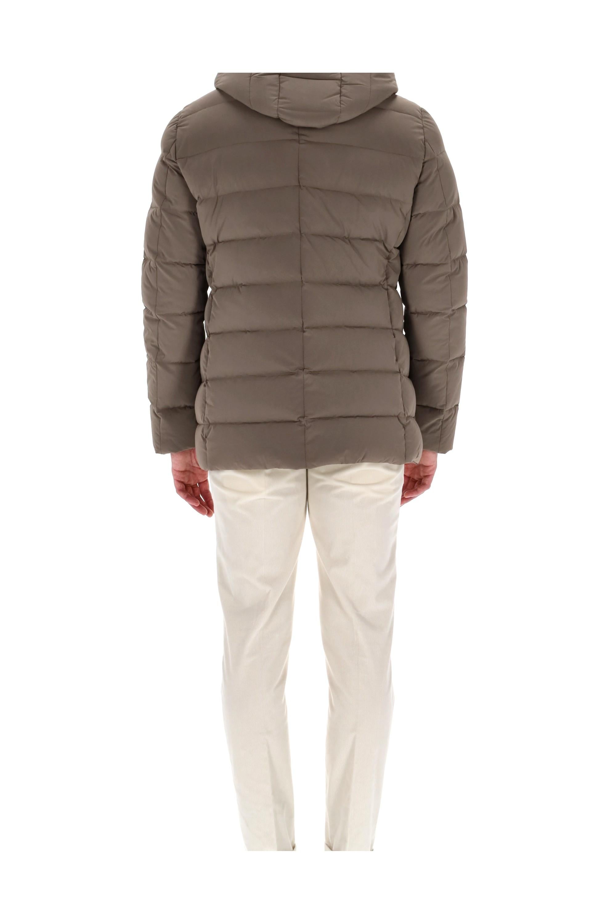 Piumino doppiopetto in nylon bi-stretch mod. Florio-Kn FLORIO-KN2 NUT Moorer 