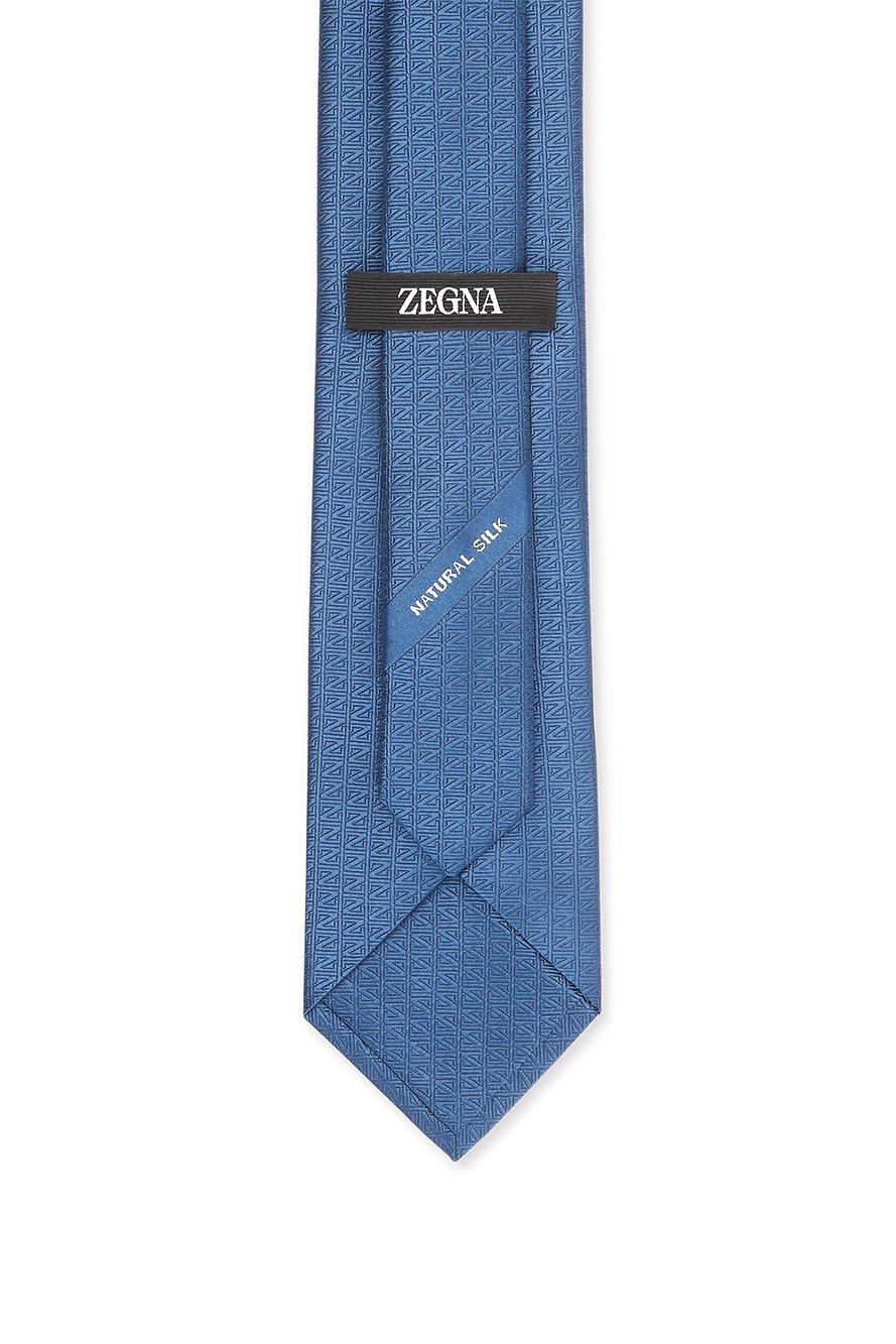 Zegna Cravatta monogram in pura seta Z5E10TA5 1PS TE1 