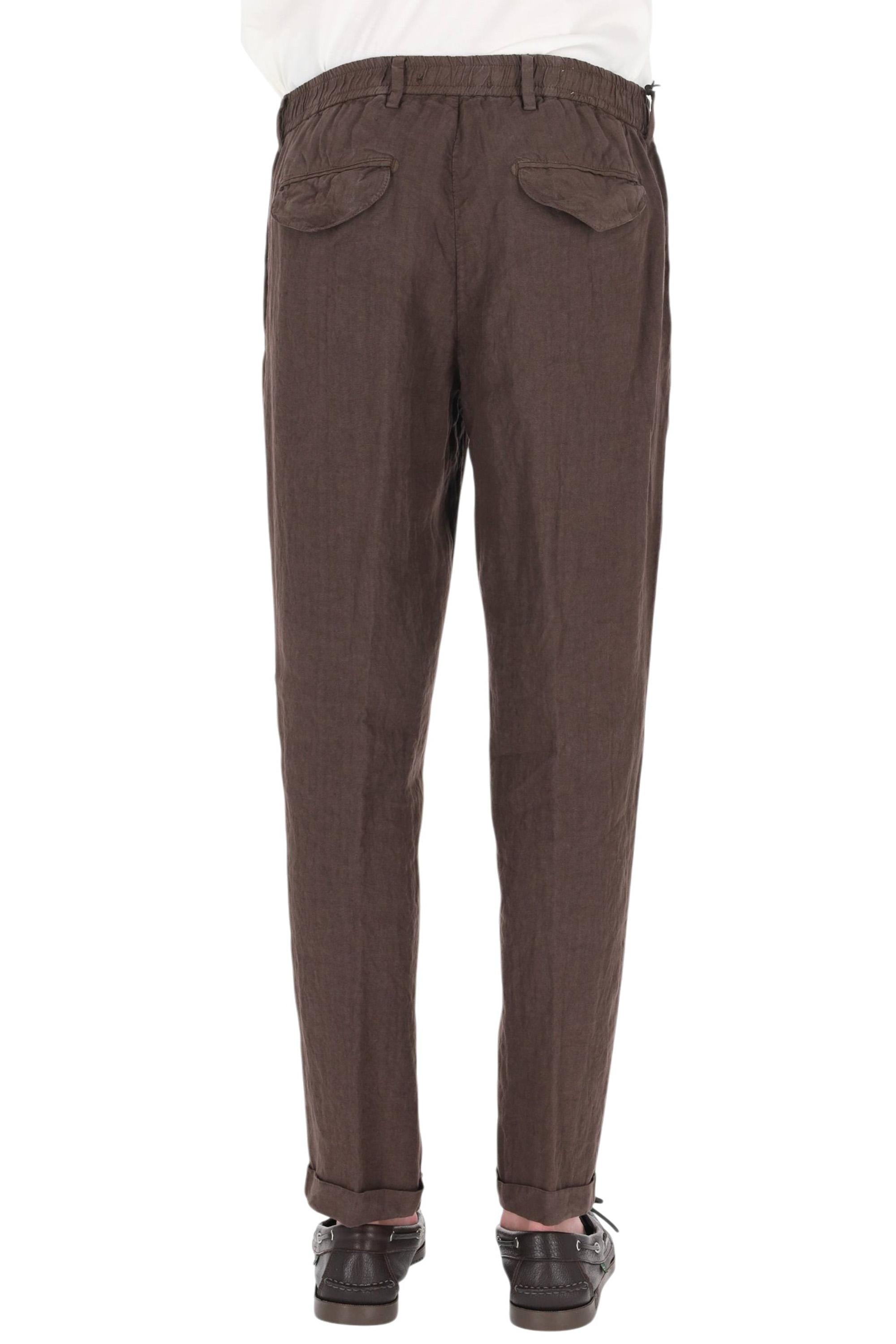 Myths Pantalone Ares in puro lino con vita elasticata 26M26L 72 82 