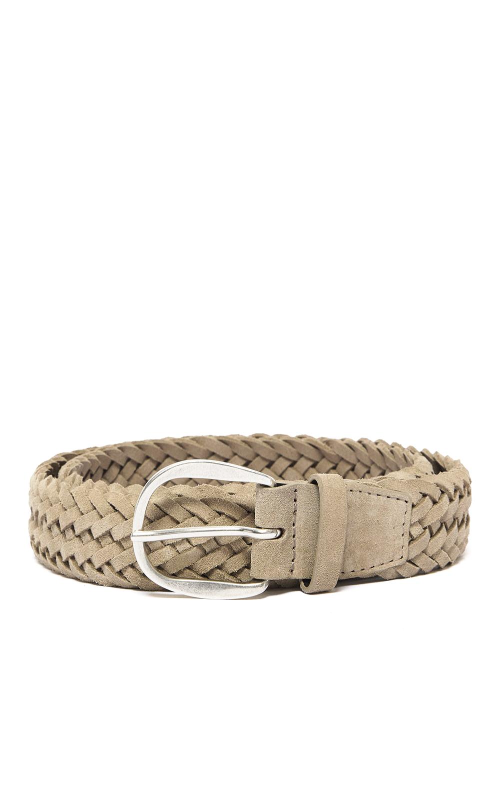 Orciani Cintura intrecciata in camoscio plot U08318_SUP/2 SABBIA 