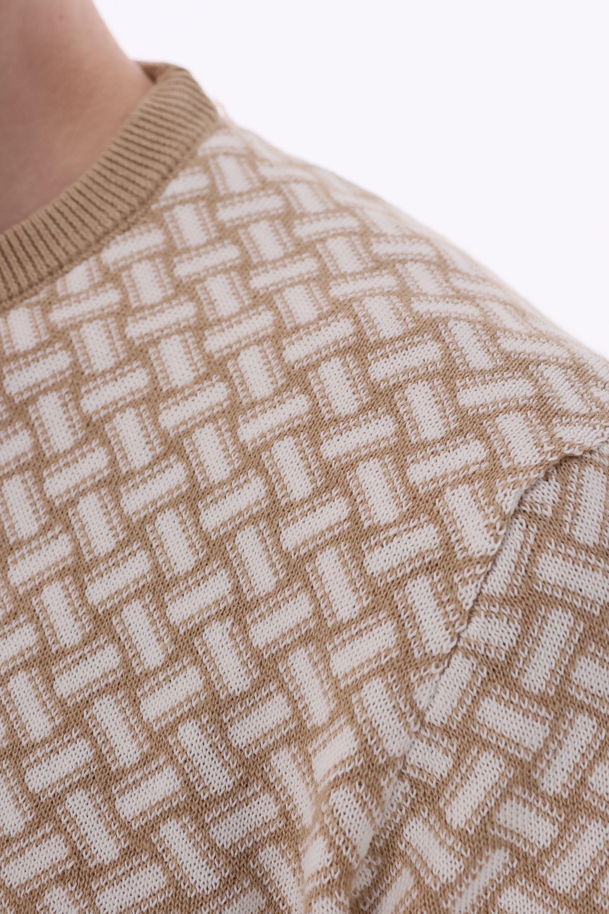 Drumohr Maglia girocollo biscottino in cotone-lino D9LZ113N-7 B39 