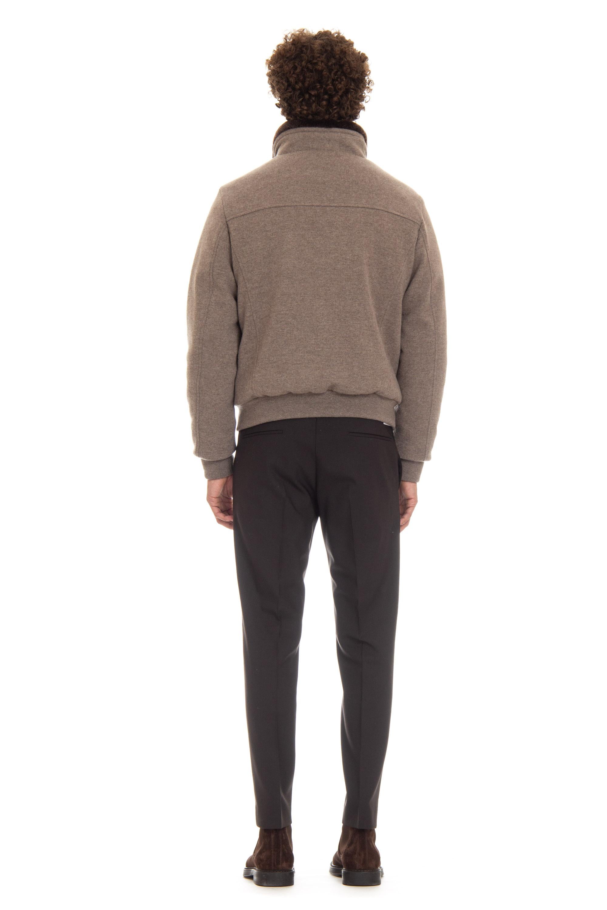 Piumino bomber in lana-cashmere mod. Bellati-Mrw BELLATI-MRW TAUPE Moorer 