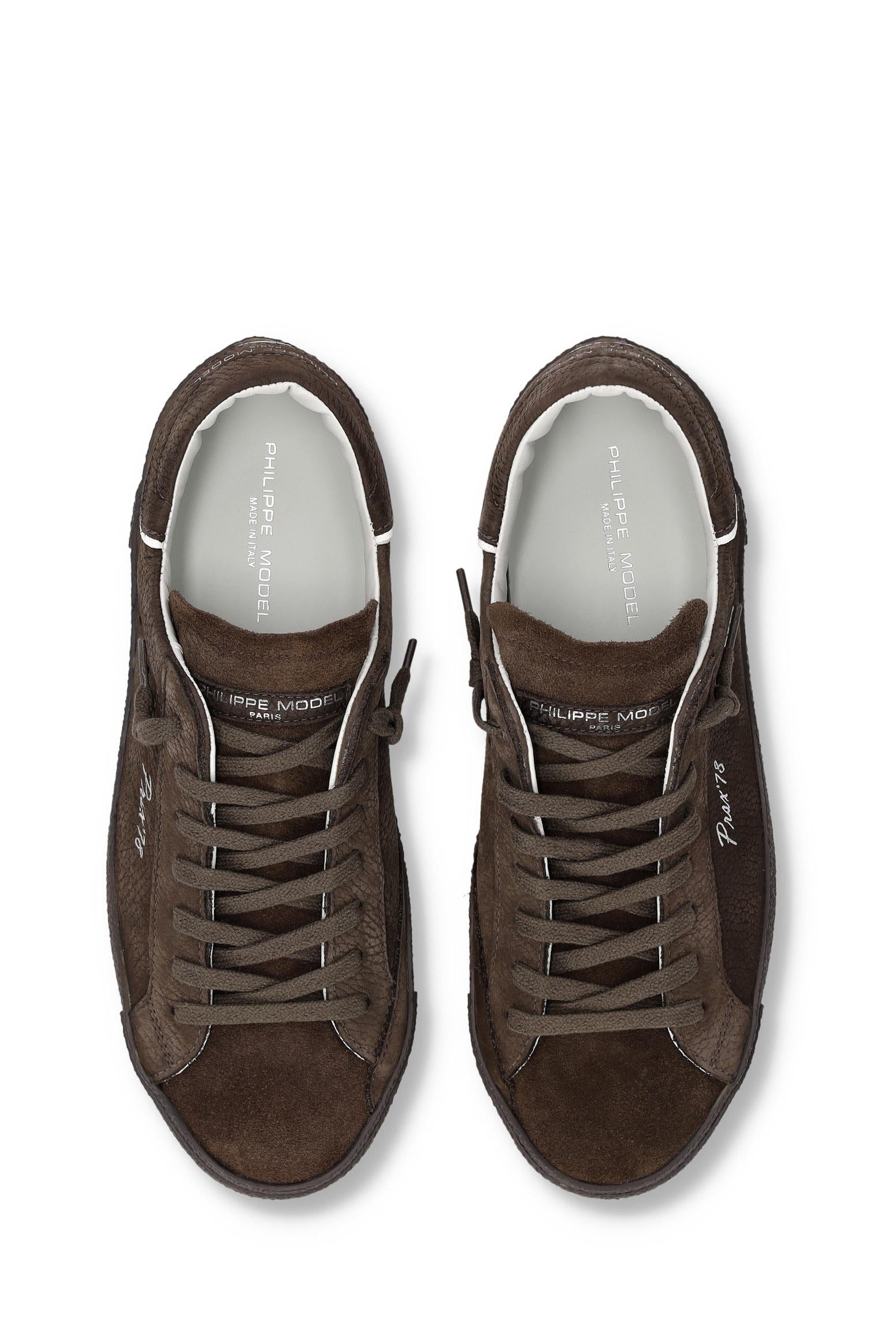 Philippe Model Sneaker modello Paris in nabuck tono su tono PRLU PRSX/19 NT03 