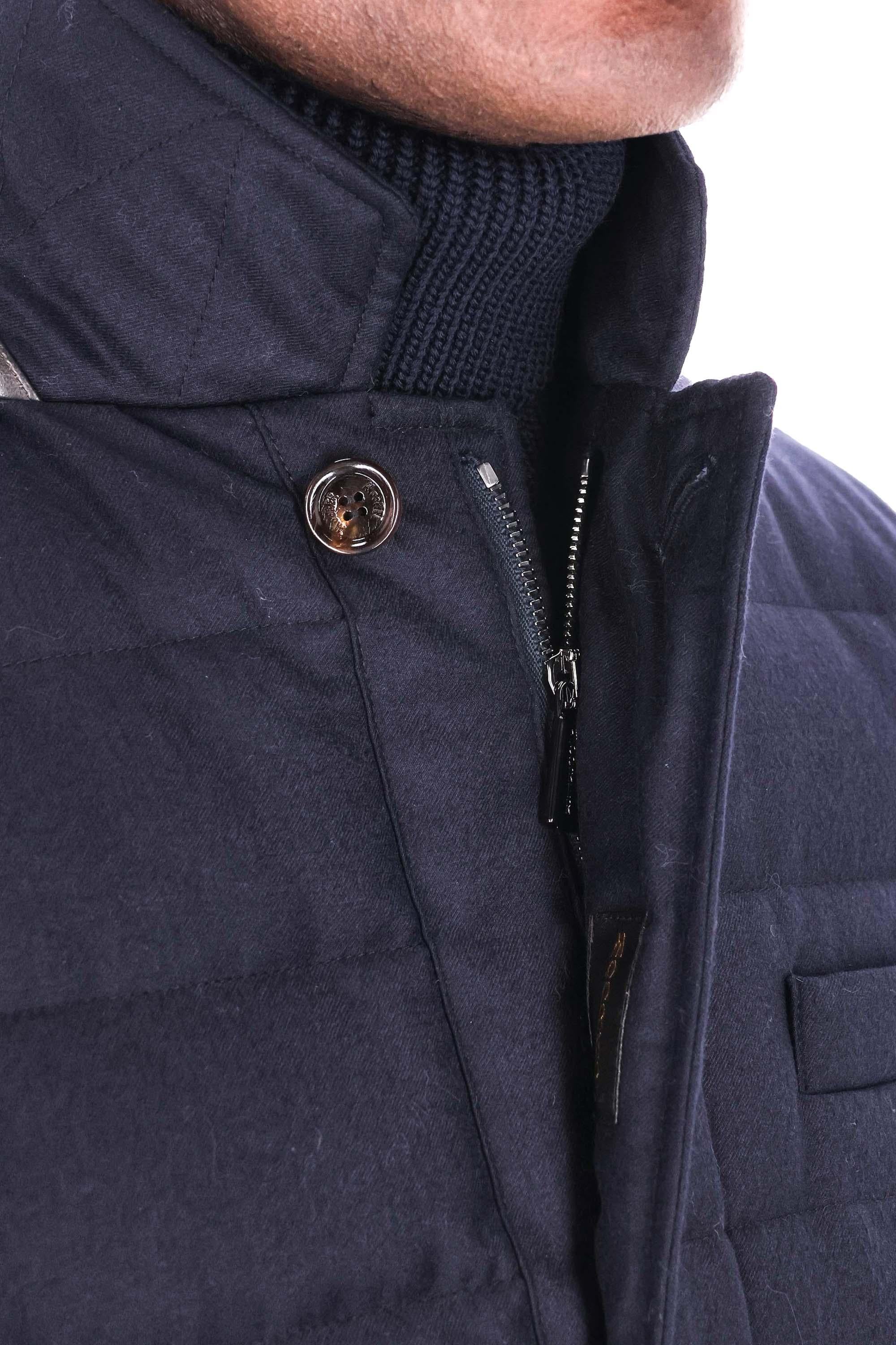 Piumino a giacca in lana e cashmere modello Zayn-L ZAYN-L U0498 Moorer 