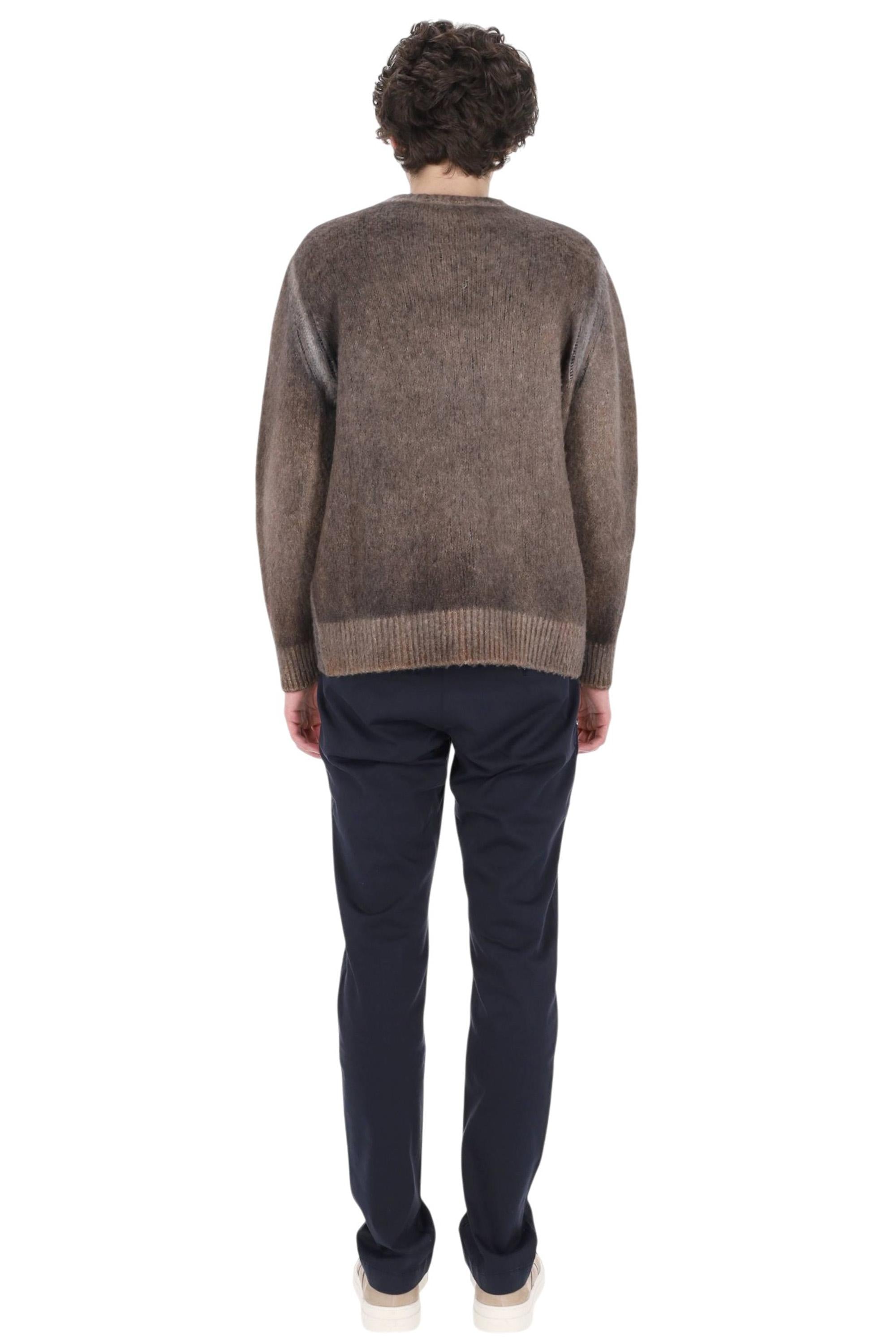 Avant Toi Girocollo in cashmere-seta garzata a tintura artigianale 225WU3353CSGVG-H/2 V01133 