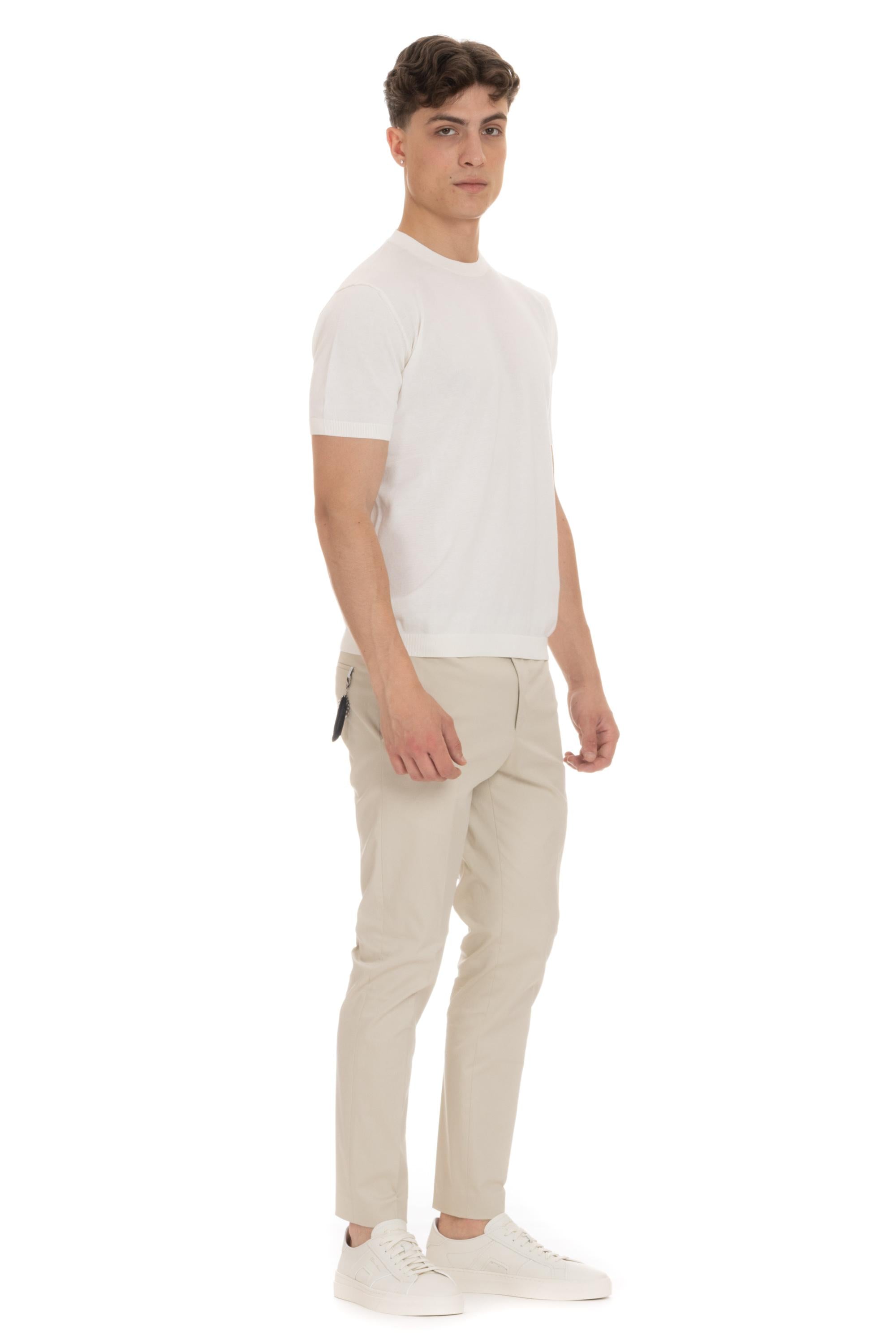 T-shirt a maglieria in cotone FOX PWE24-01 24E378 Tagliatore 