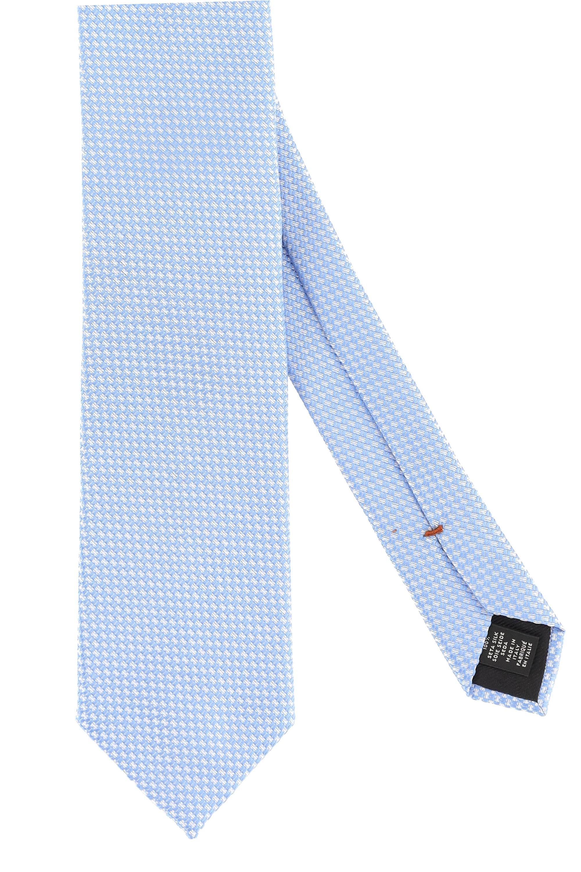 Zegna Cravatta tramata in pura seta Z3E3OTA3-1P8 BL3 