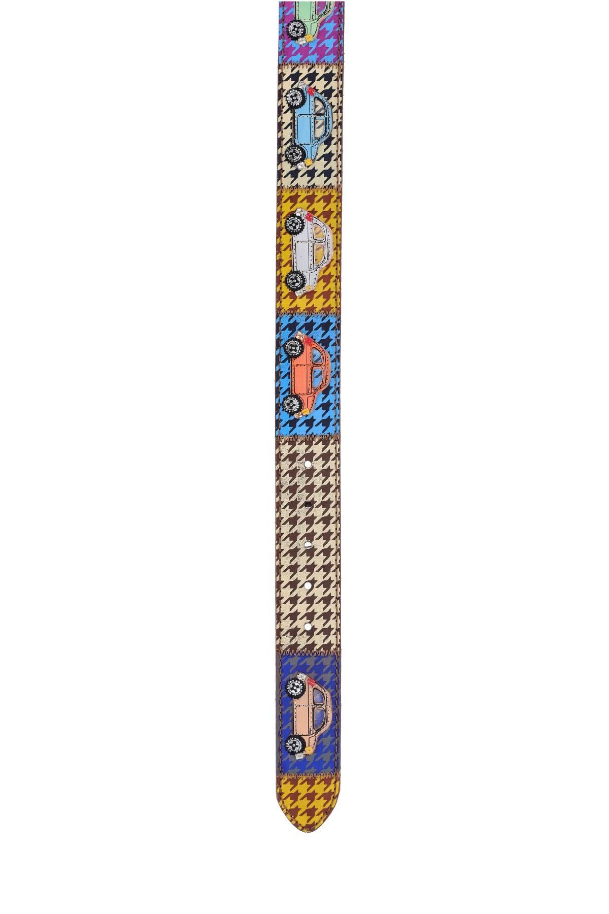 Artigianato Italiano Cintura artigianale "500 in pied de poule" 500 IN PIED POULE MLTCLR 