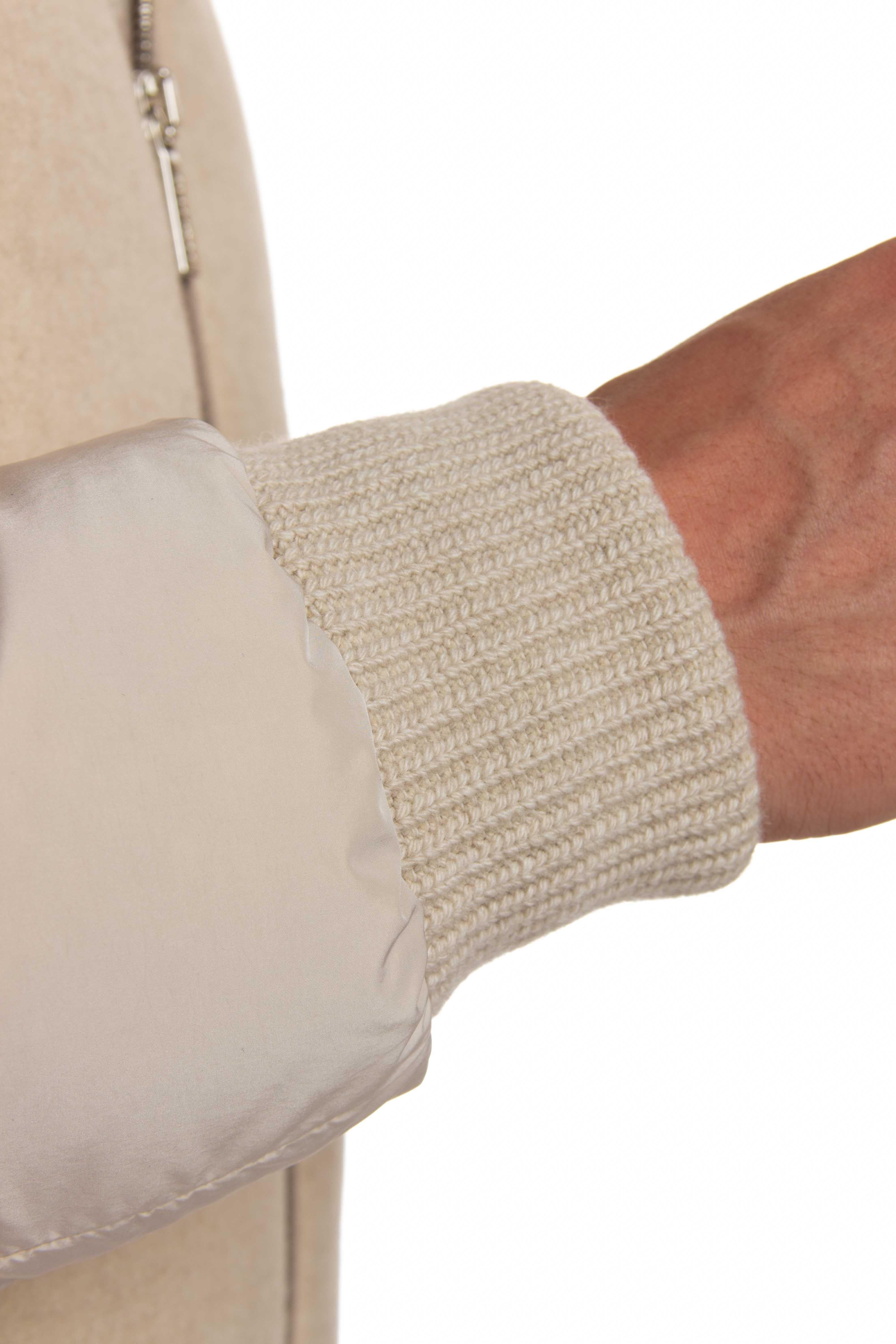 Piumino in cashmere Yangir modello Impero-Y IMPERO-Y SABBIA Moorer 