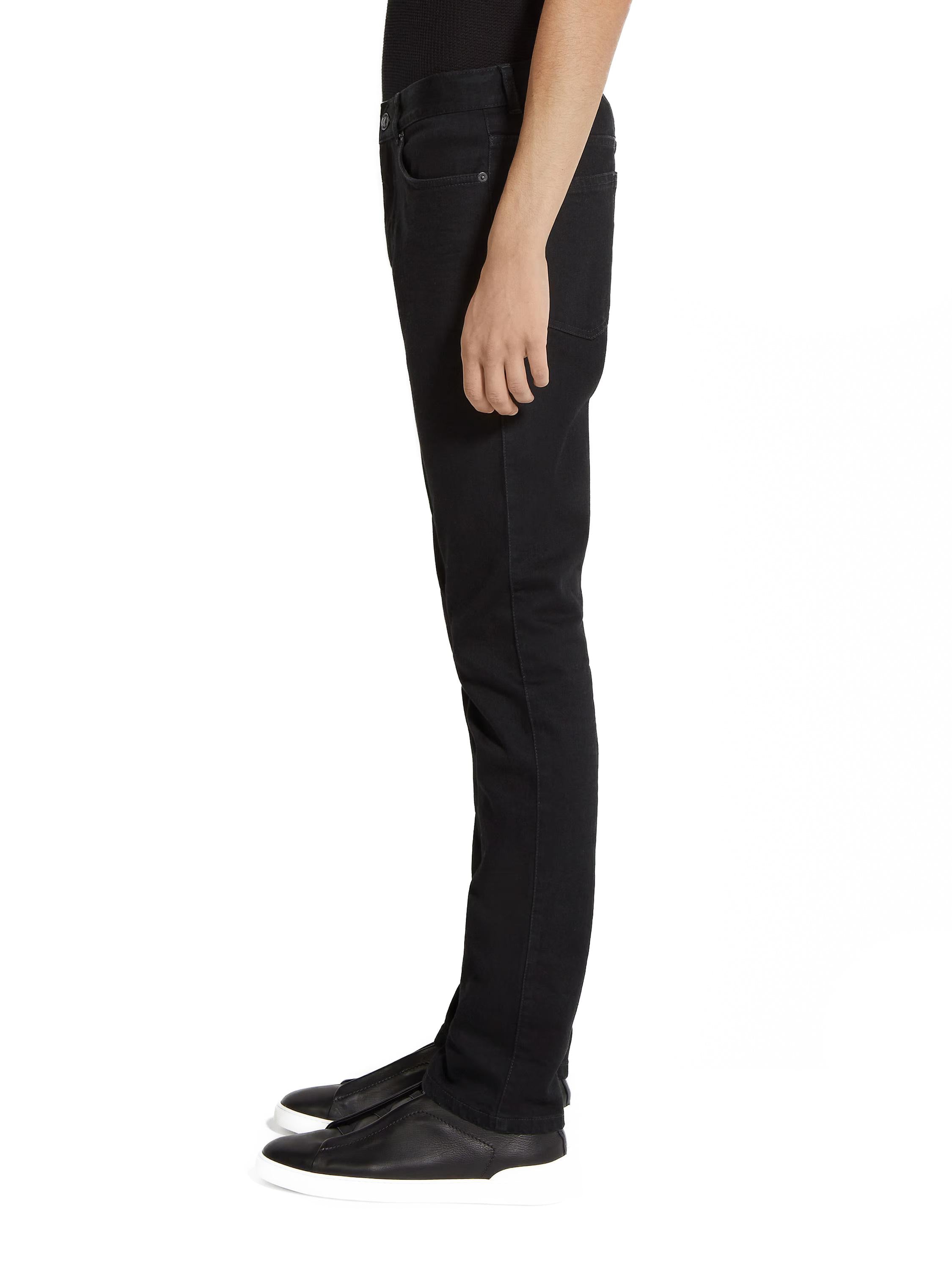 Zegna Jeans nero comfort Roccia EBI79 CITY 001 