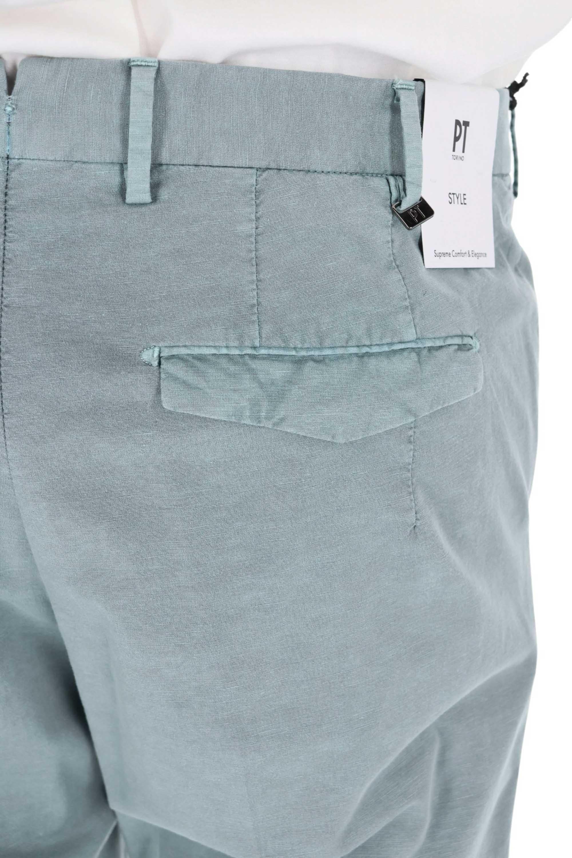 PT Torino Pantalone in cotone-lino comfort Master fit COATMAZ00CL1 PU43-2 N493 