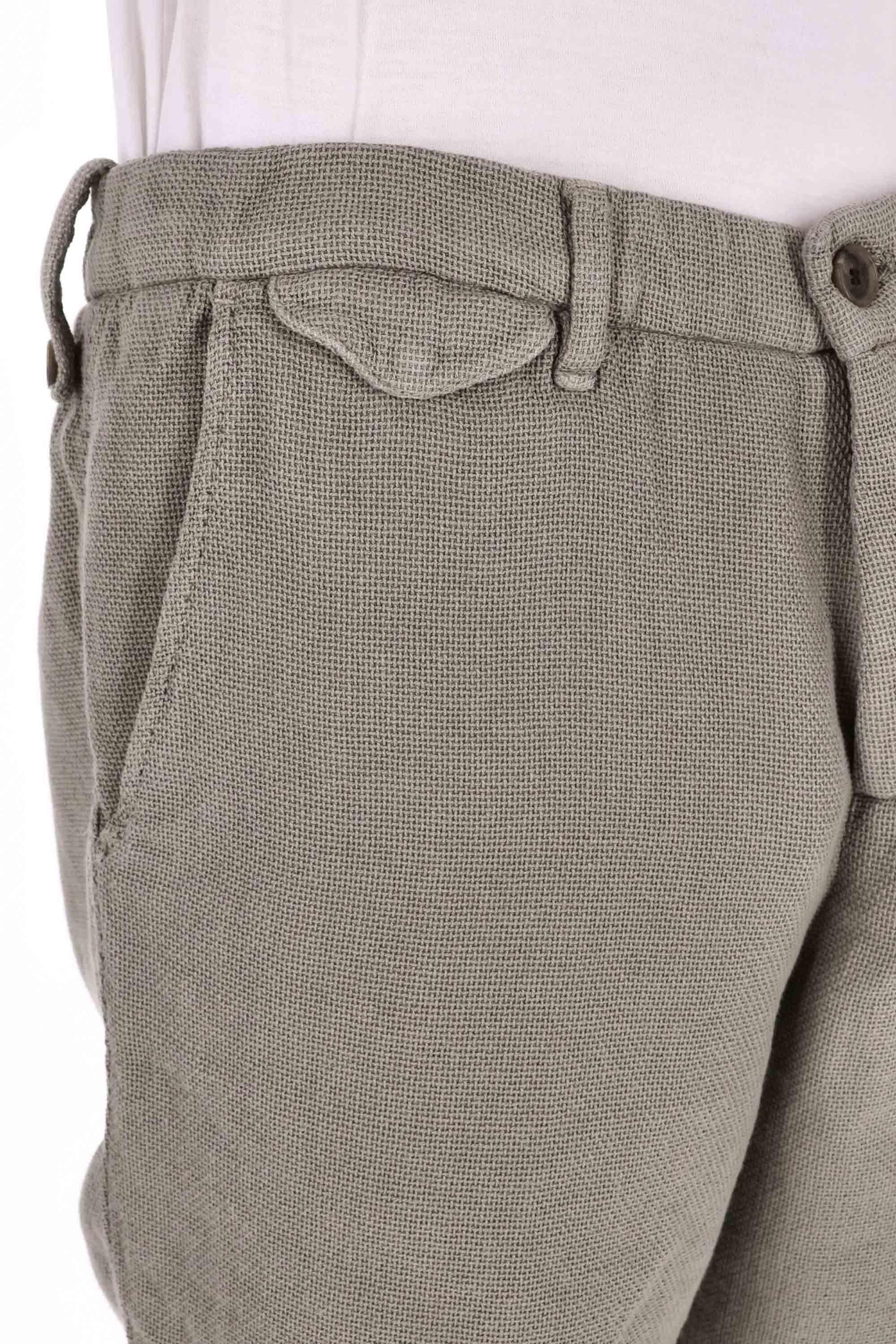 Bermuda tramato in cotone e lino 25M74B 87-3 29 Myths 