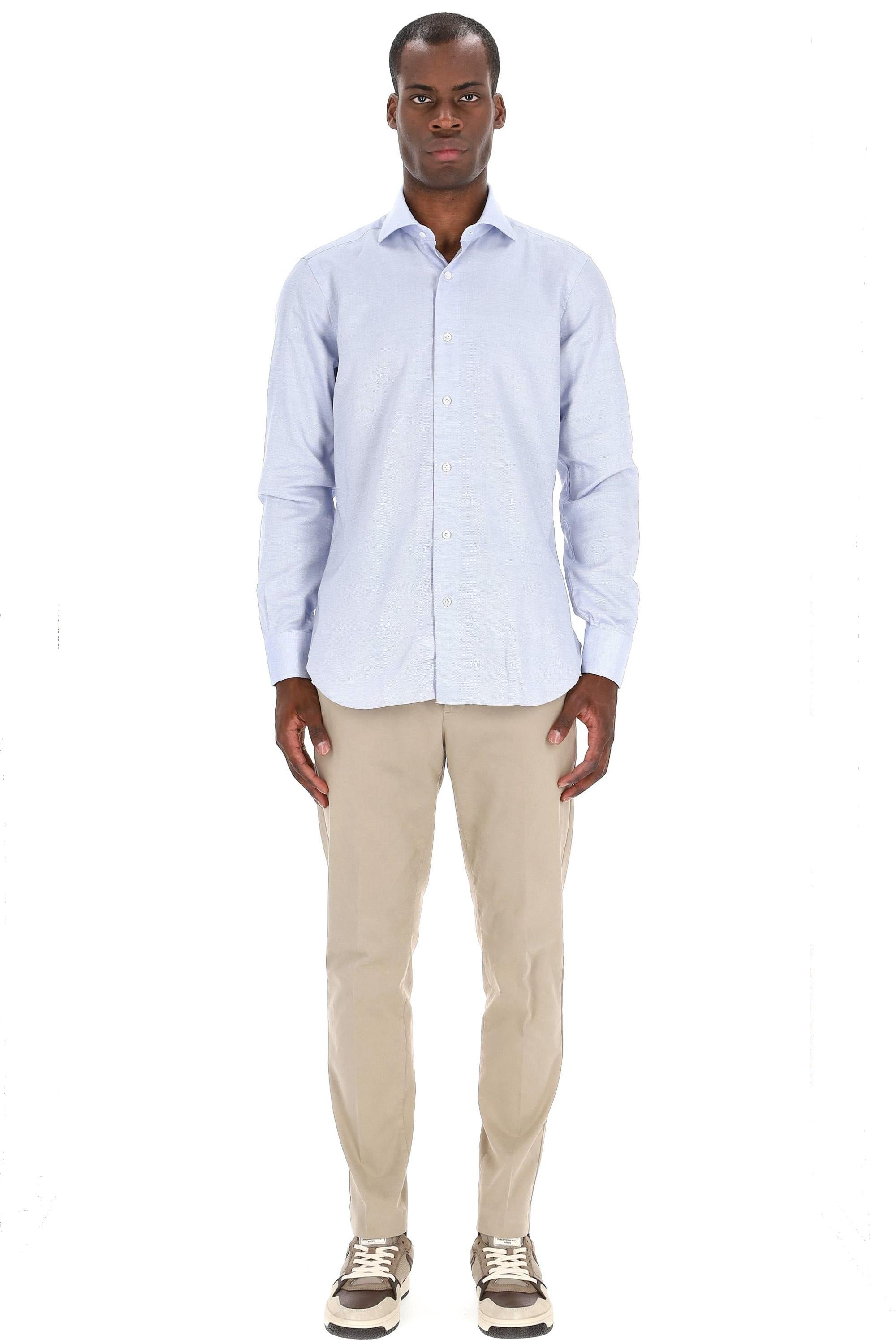 Camicia in cotone tramato linea Culto K1U13P0150104.U 0002 Barba 