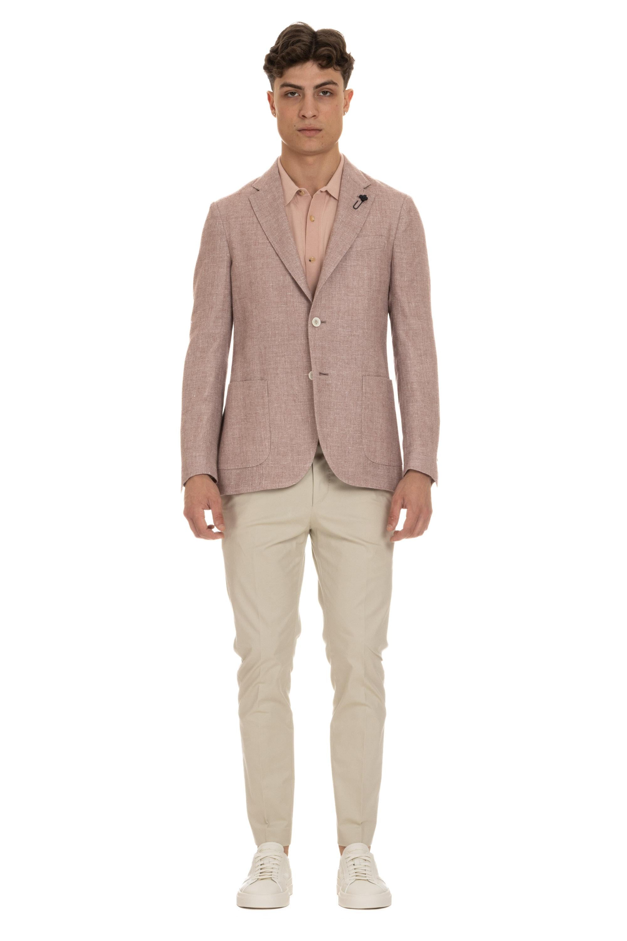 Giacca tramata in lino-lana EQ528AE EQSK62514 701 Lardini 