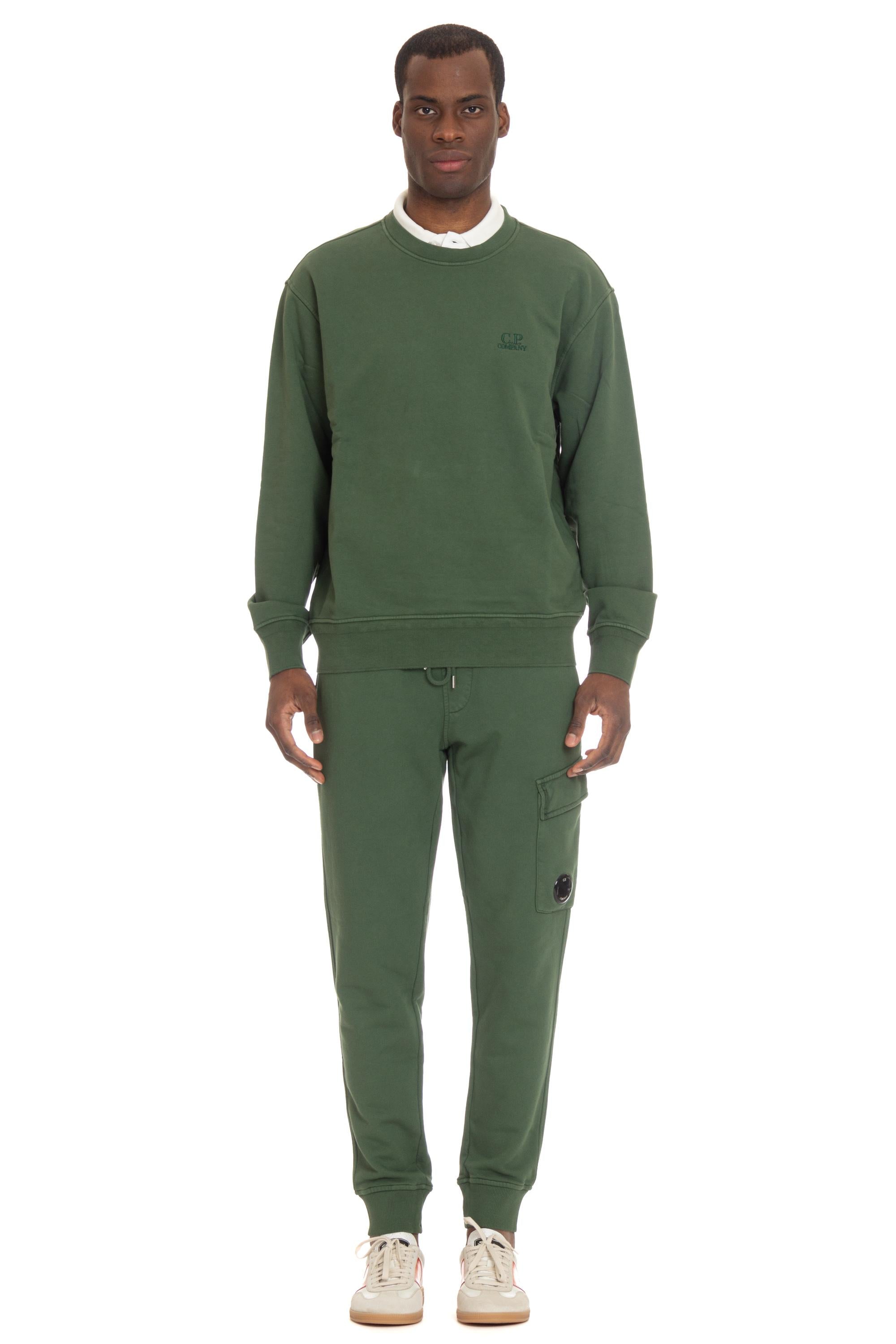CP Company Felpa girocollo in cotone con logo CMSS098B-110044R 649 