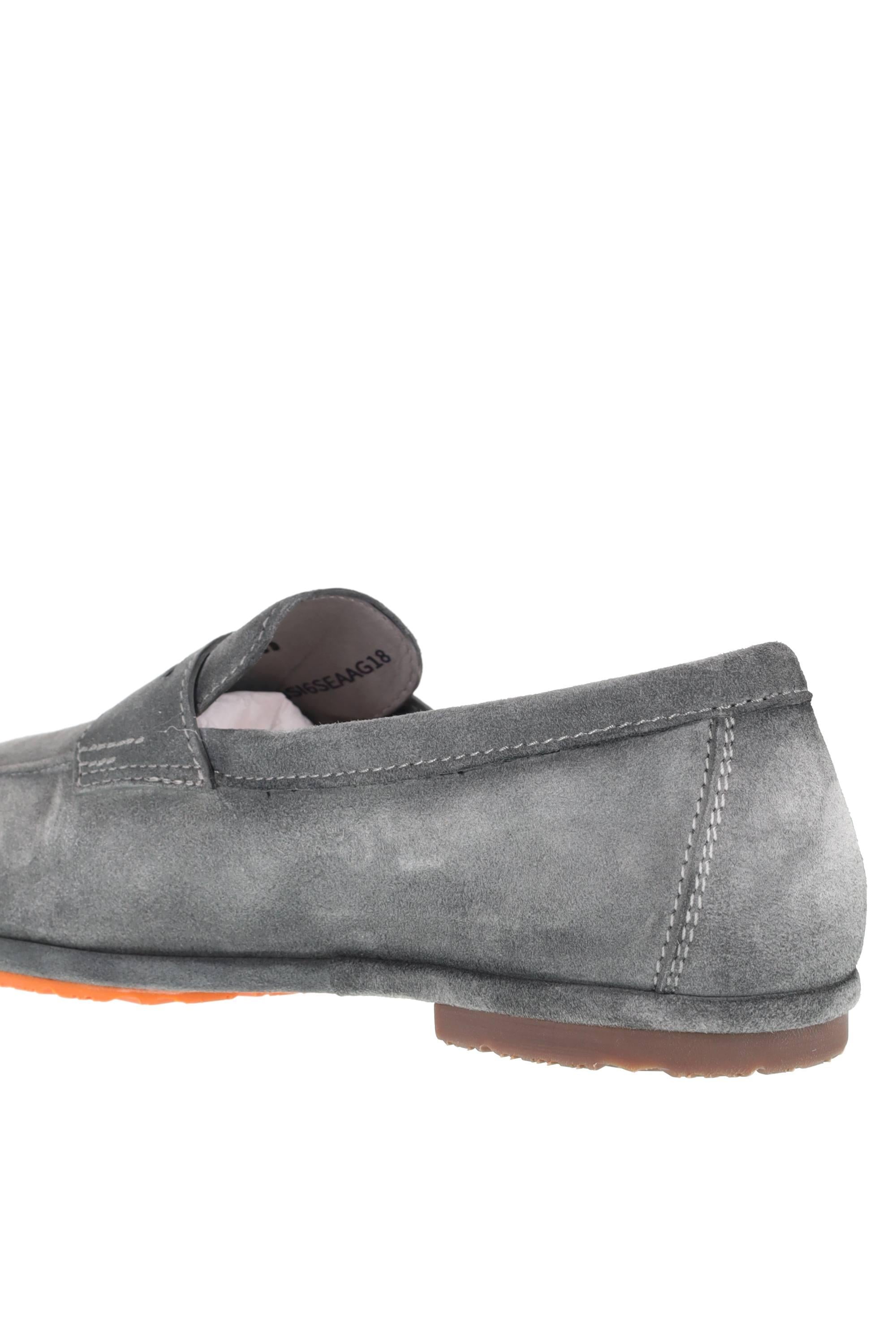 Santoni Mocassino Driver penny in camoscio Seta mod. Carlo MCNC19298SI6SEAA G18 
