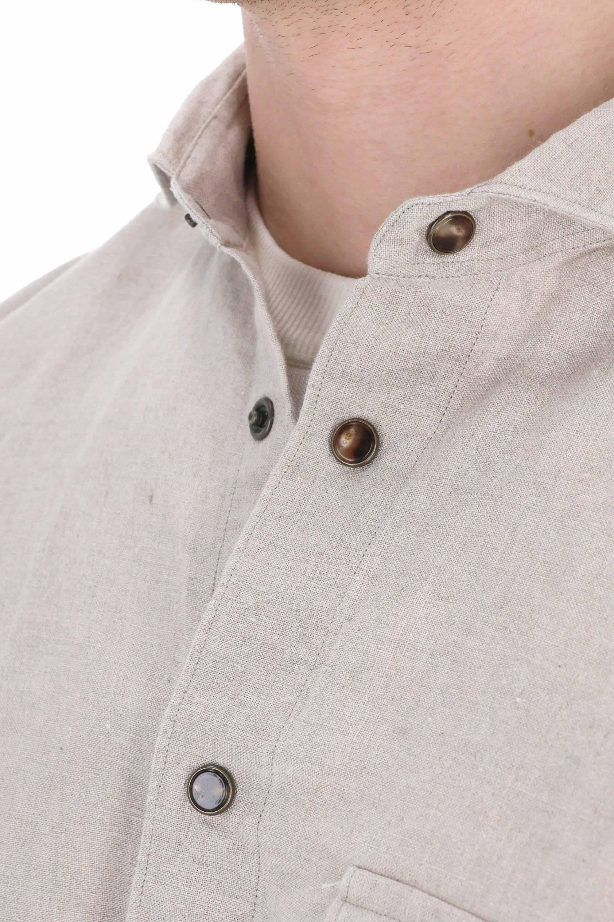 Finamore Camicia sartoriale in puro lino modello Maratea MEATP-430005-P5044 01 
