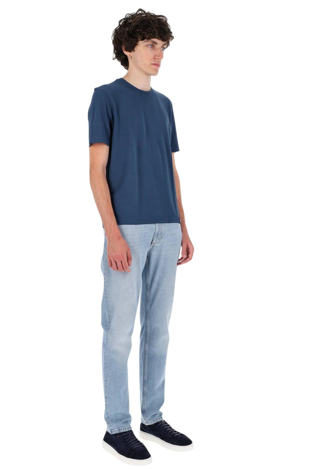 Drumohr T-shirt in cotone ice cotton DTJ100B. 795 