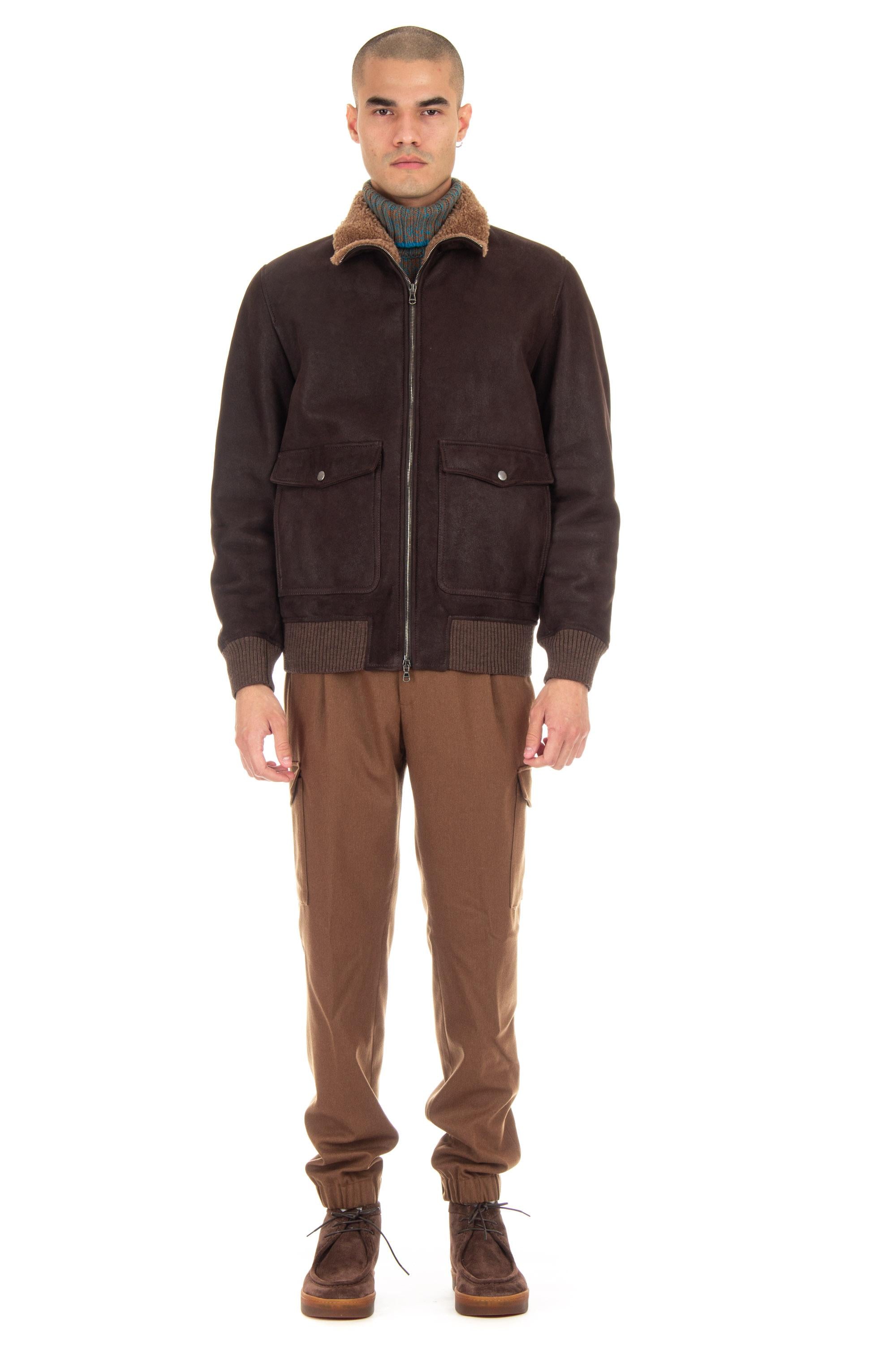 Bomber in montone BELTEX 38900 MARRONE Barba 