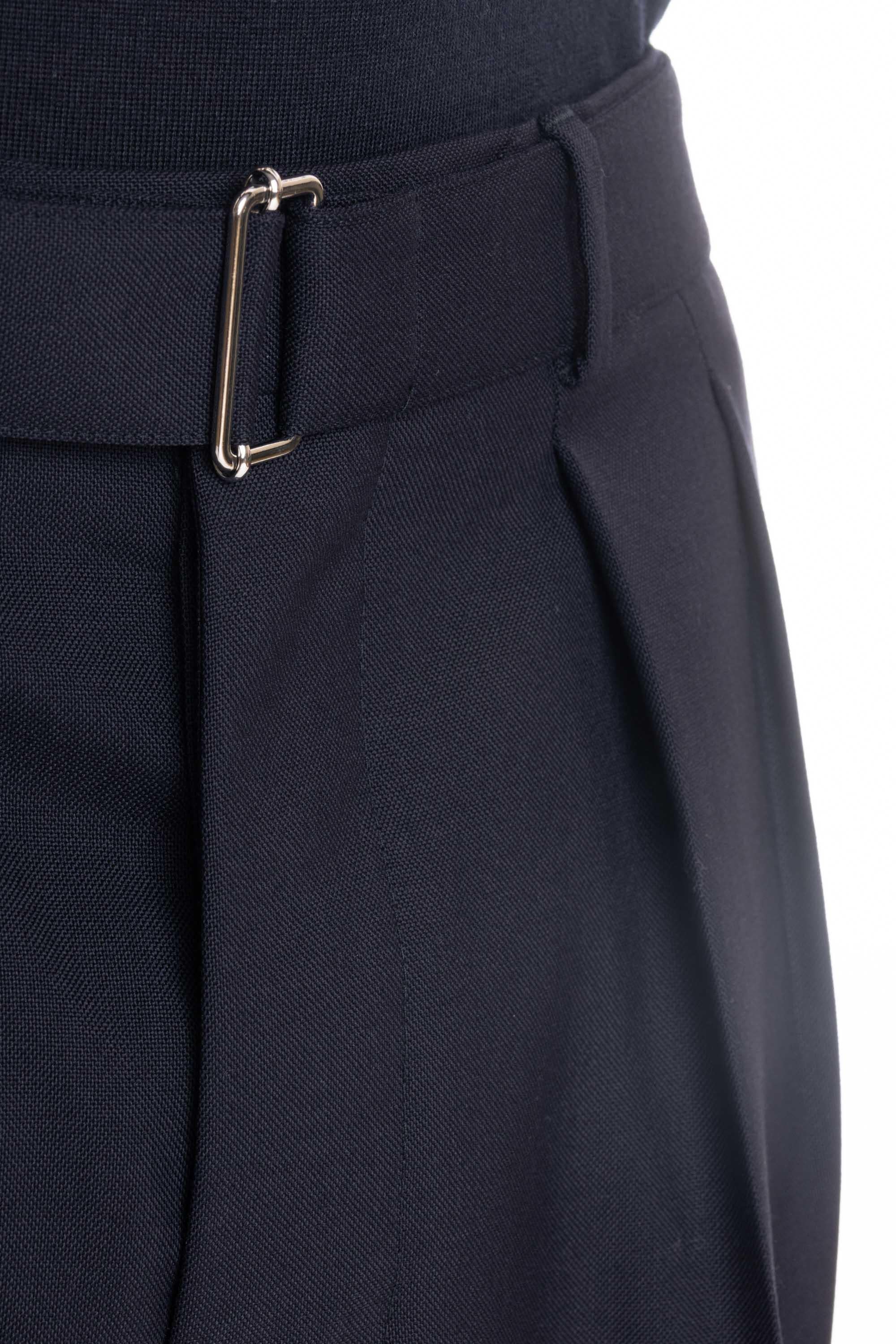 Officine Générale Pantalone in lana mod. Pierre MTLG469 DARK NAVY 