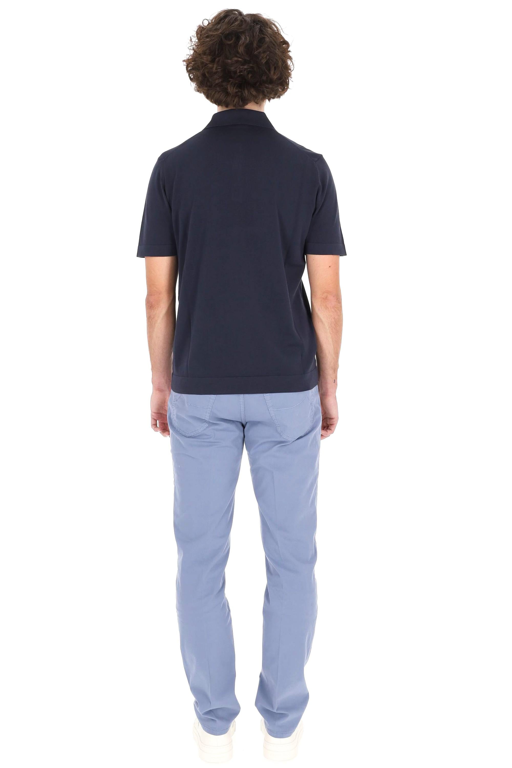 Drumohr Polo in fine cotone ice cotton frosted D0GF202NL-4 795 