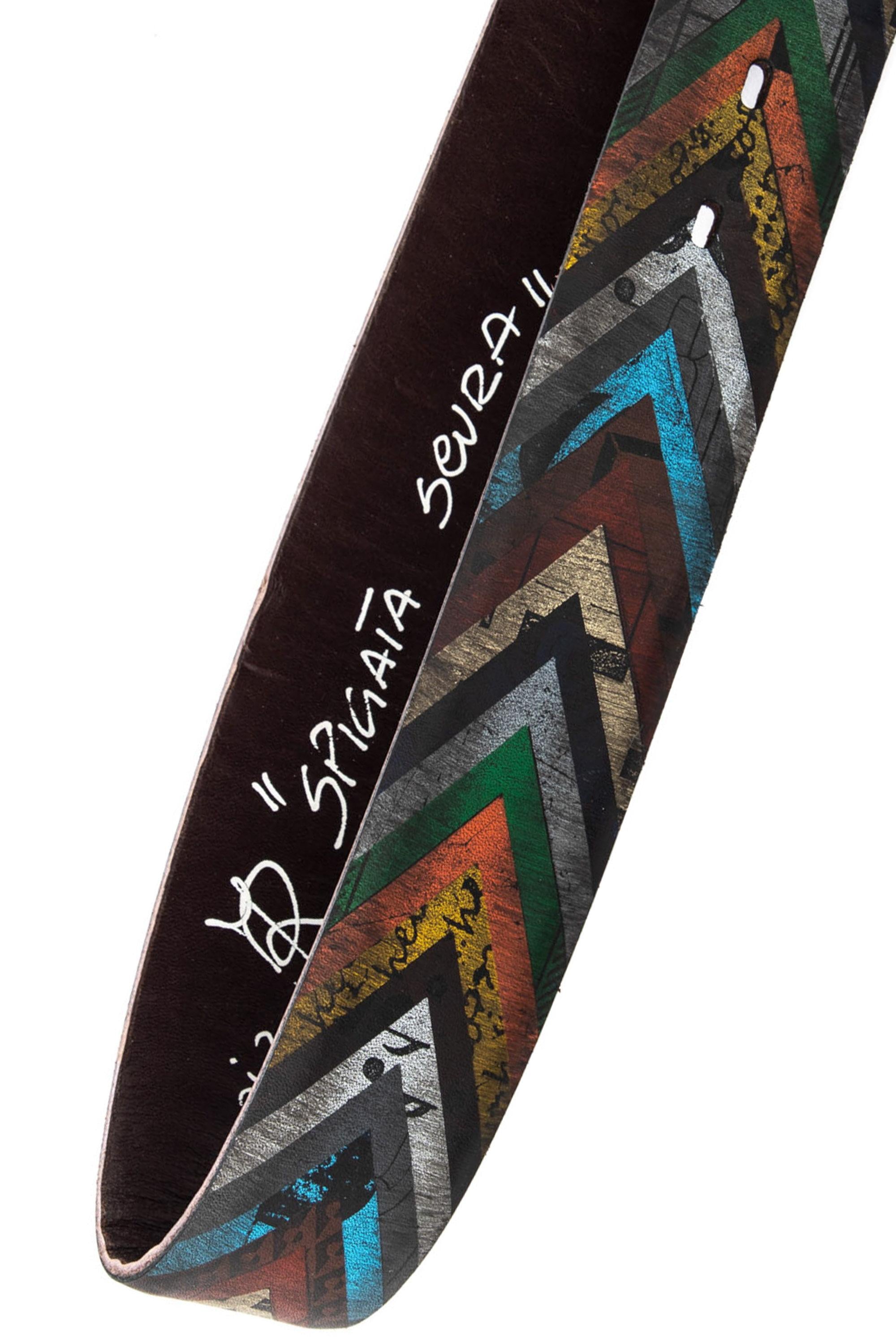 Artigianato Italiano Cintura artigianale in pelle"Spigata scura" SPIGATA SCURA MLTCLR 