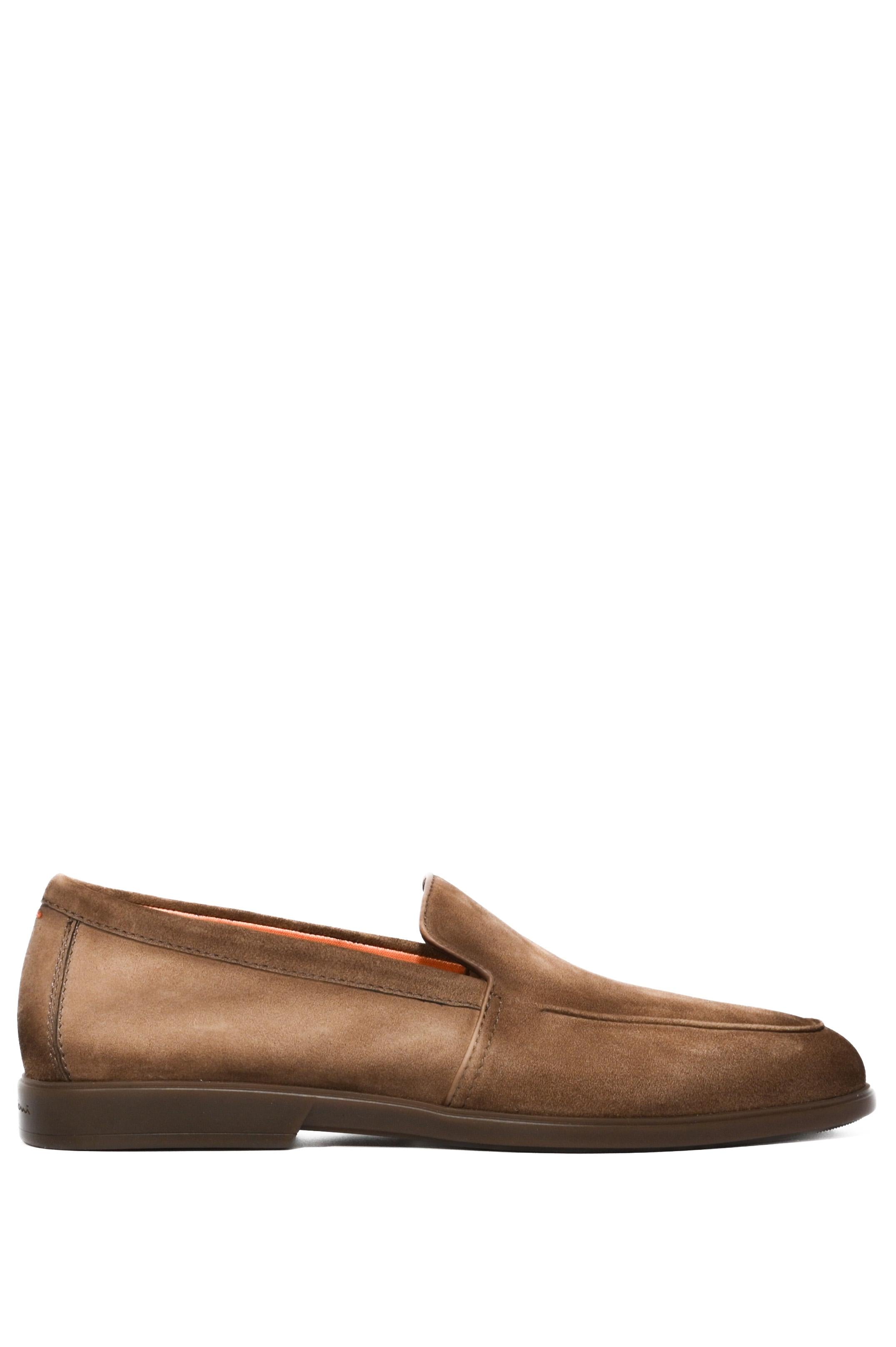 Santoni Slip on in camoscio con suola tono su tono MGAR18829TGRSEAA M21 