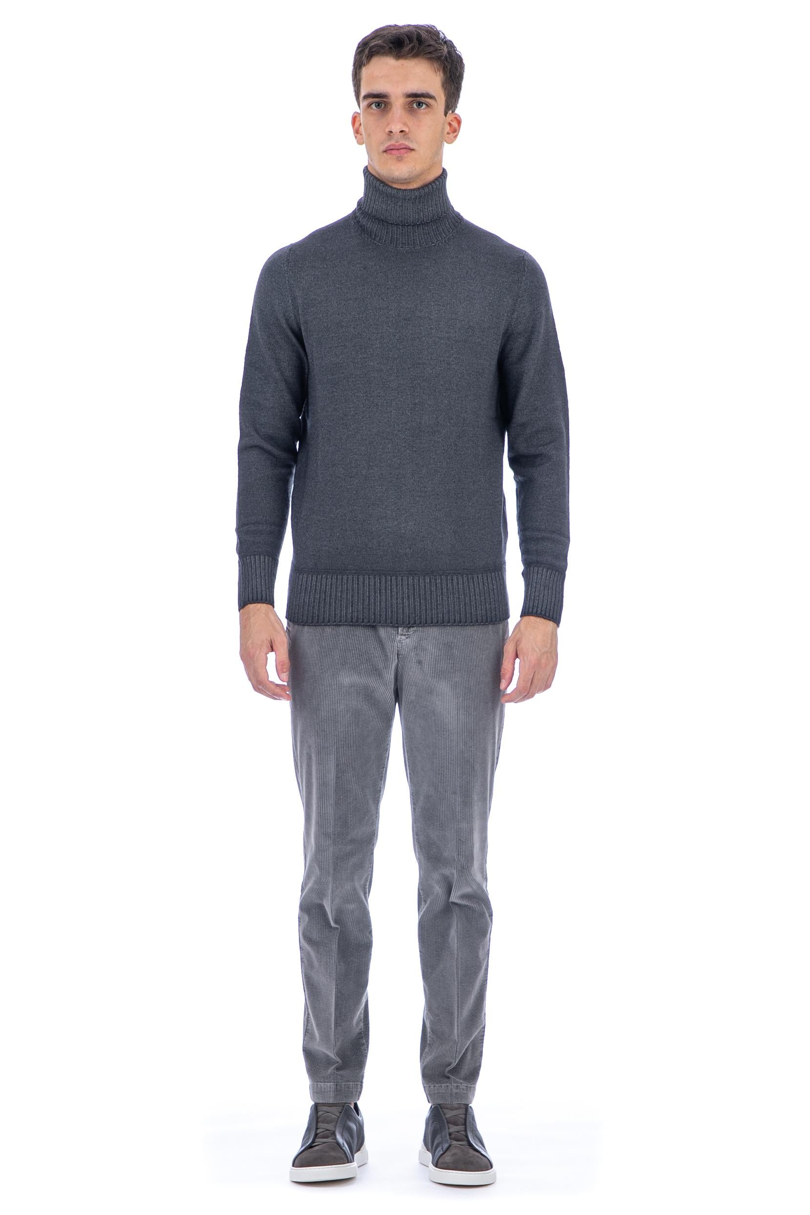 Maglia dolcevita in lana merinos finezza 7 D8M104AL_2 688 Drumohr 