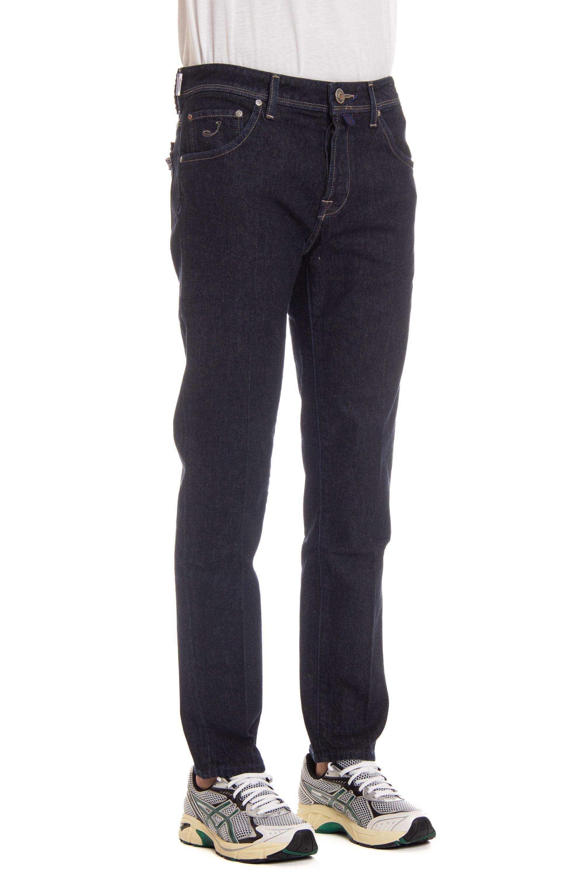 Jacob Cohen Jeans lavaggio scuro etichetta in cavallino e ambre modello Scott M15 39 S 3583 SCOTT 890D 