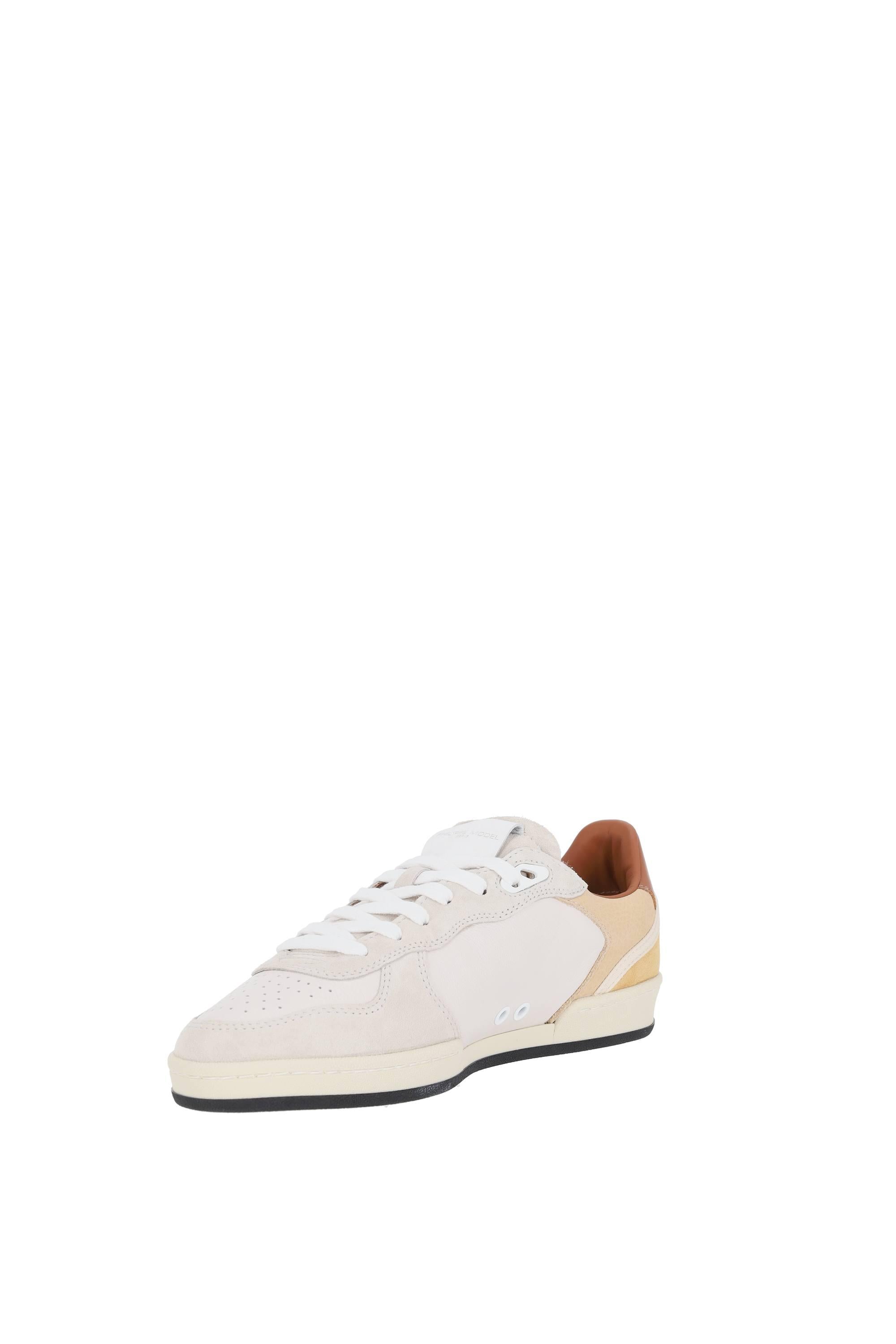 Philippe Model Sneaker in pelle e camoscio talloncino marrone mod. Pigalle PGLU PGAL/5 VD01 