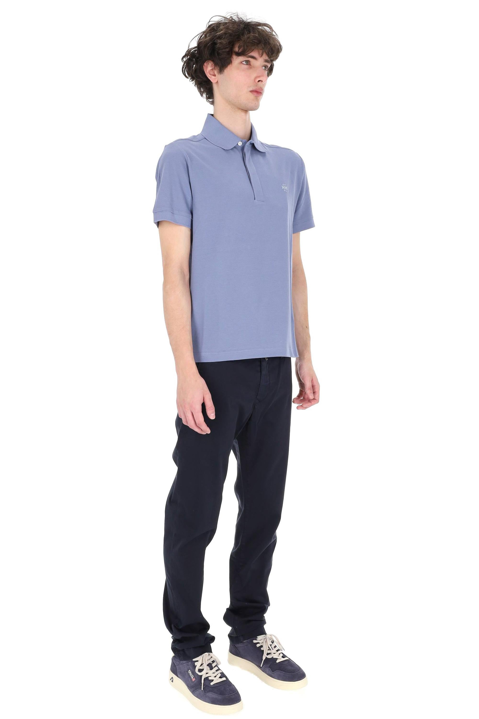 Jacob Cohen Polo in piquet di cotone comn bottoni coperti 80033-001-M4565 W62 