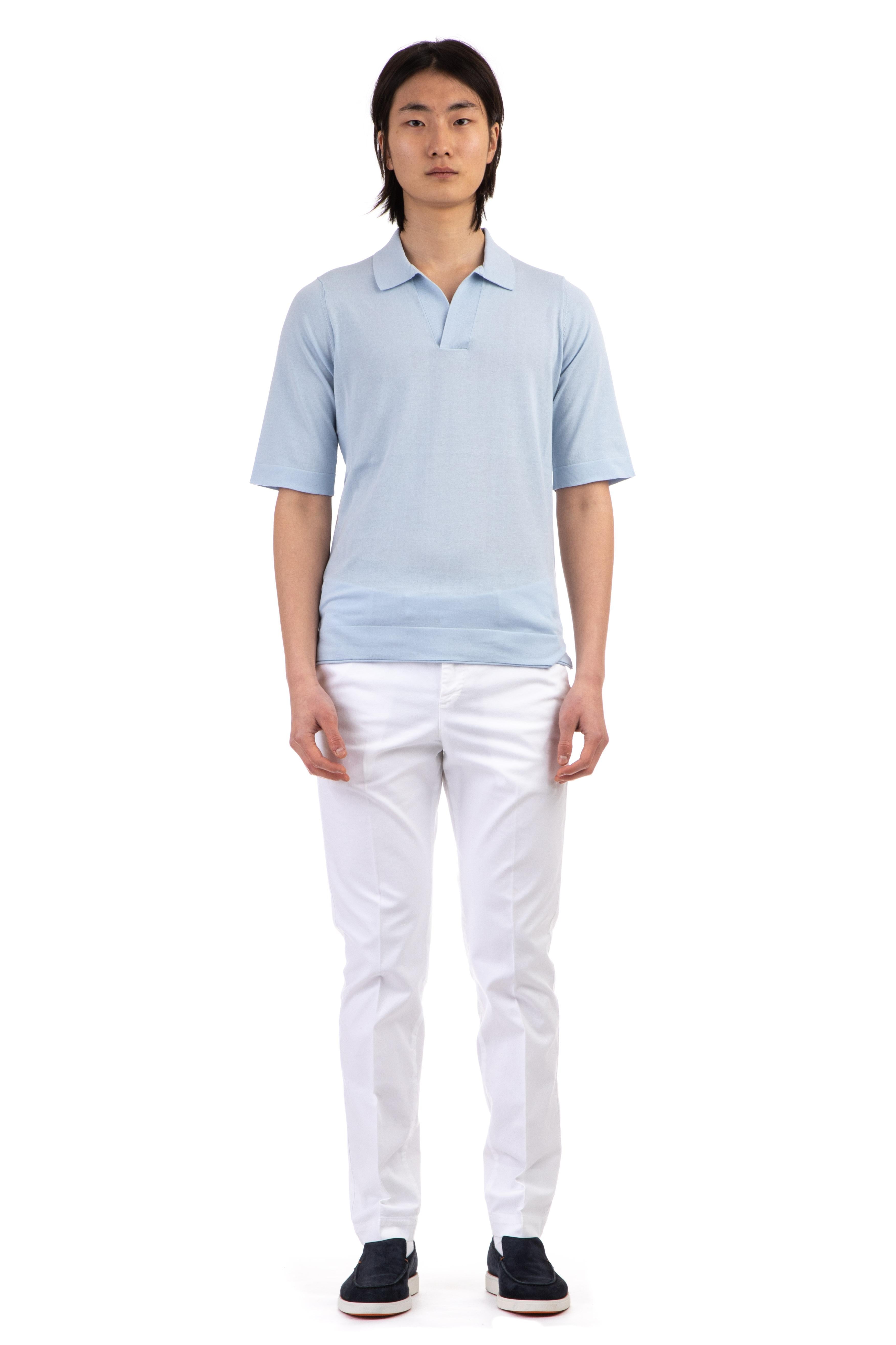 Polo in cotone superlight open collar B2W103-18C23/2 13110 Ballantyne 